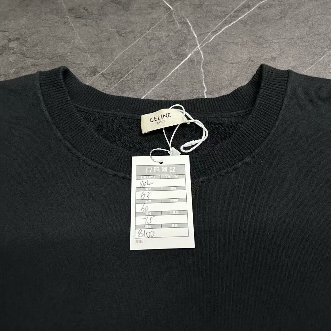 Celine celine rhinestone logo pullover sweatshirt XXL Size XXL / US 16-18 / IT 52-54 - 3 Thumbnail