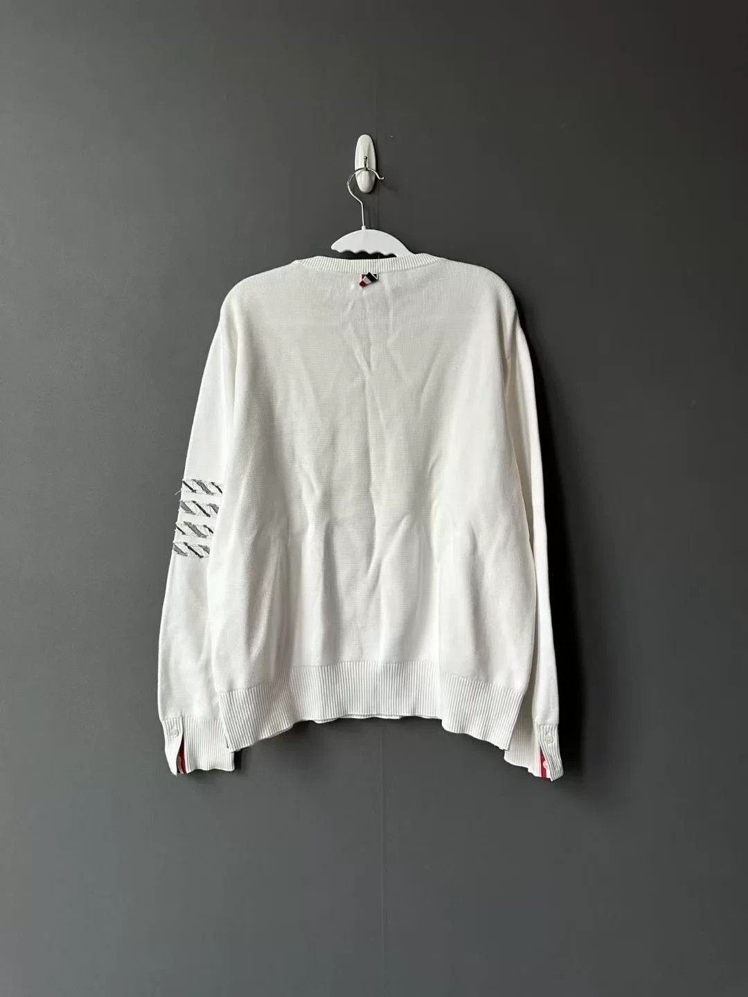 Thom Browne thom browne white knit sweater size 4 Size US M / EU 48-50 / 2 - 2 Thumbnail