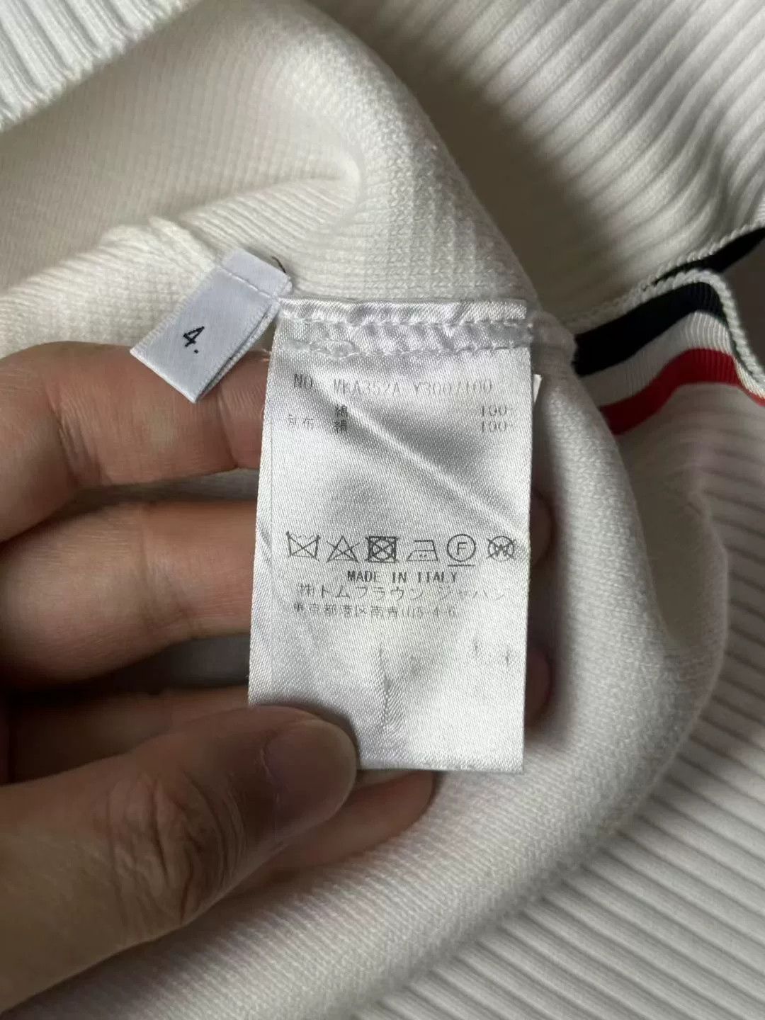 Thom Browne thom browne white knit sweater size 4 Size US M / EU 48-50 / 2 - 4 Thumbnail