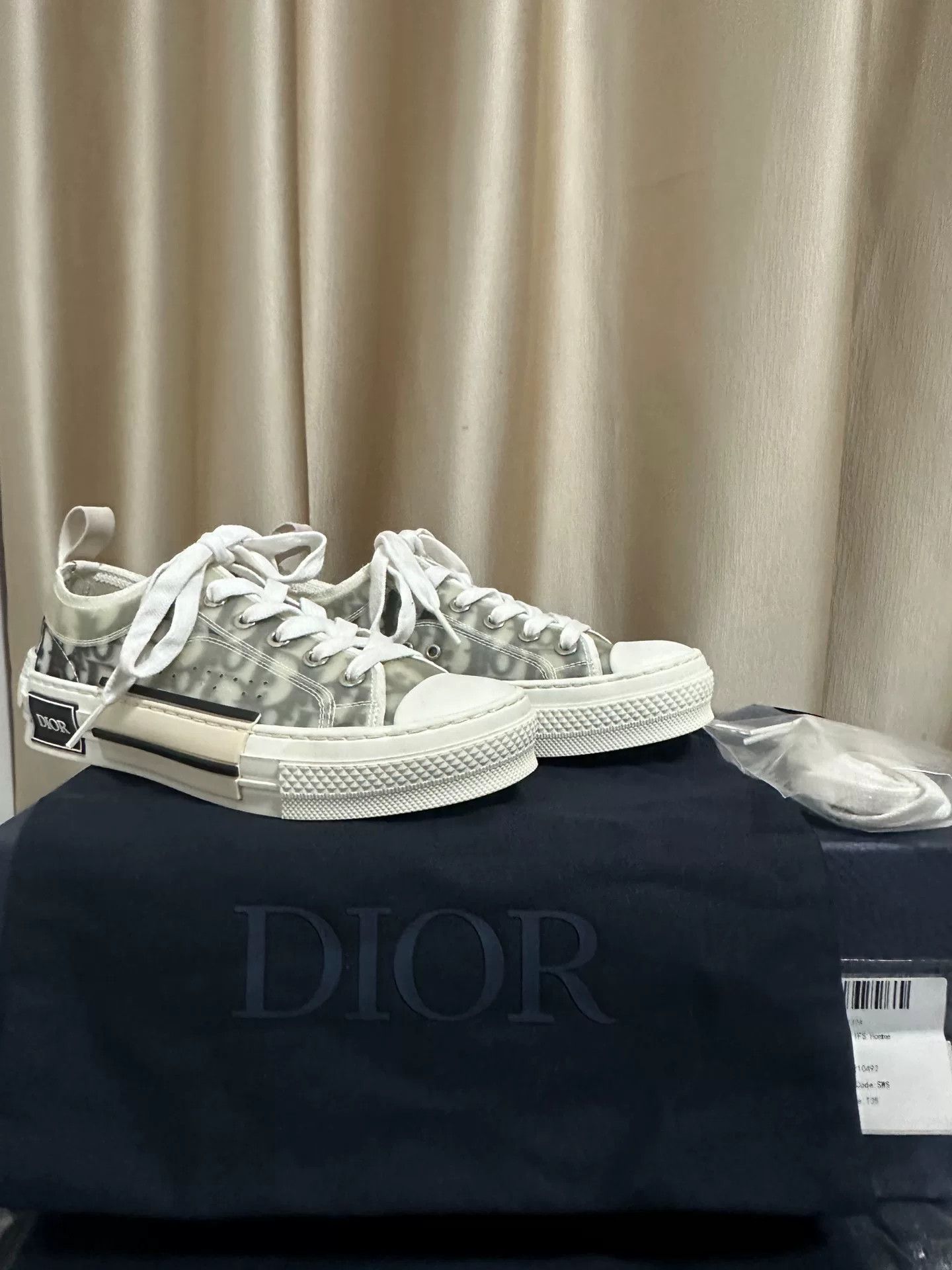 Dior dior b23 low-top logo canvas sneakers Size US 5 / IT 35 - 5 Thumbnail