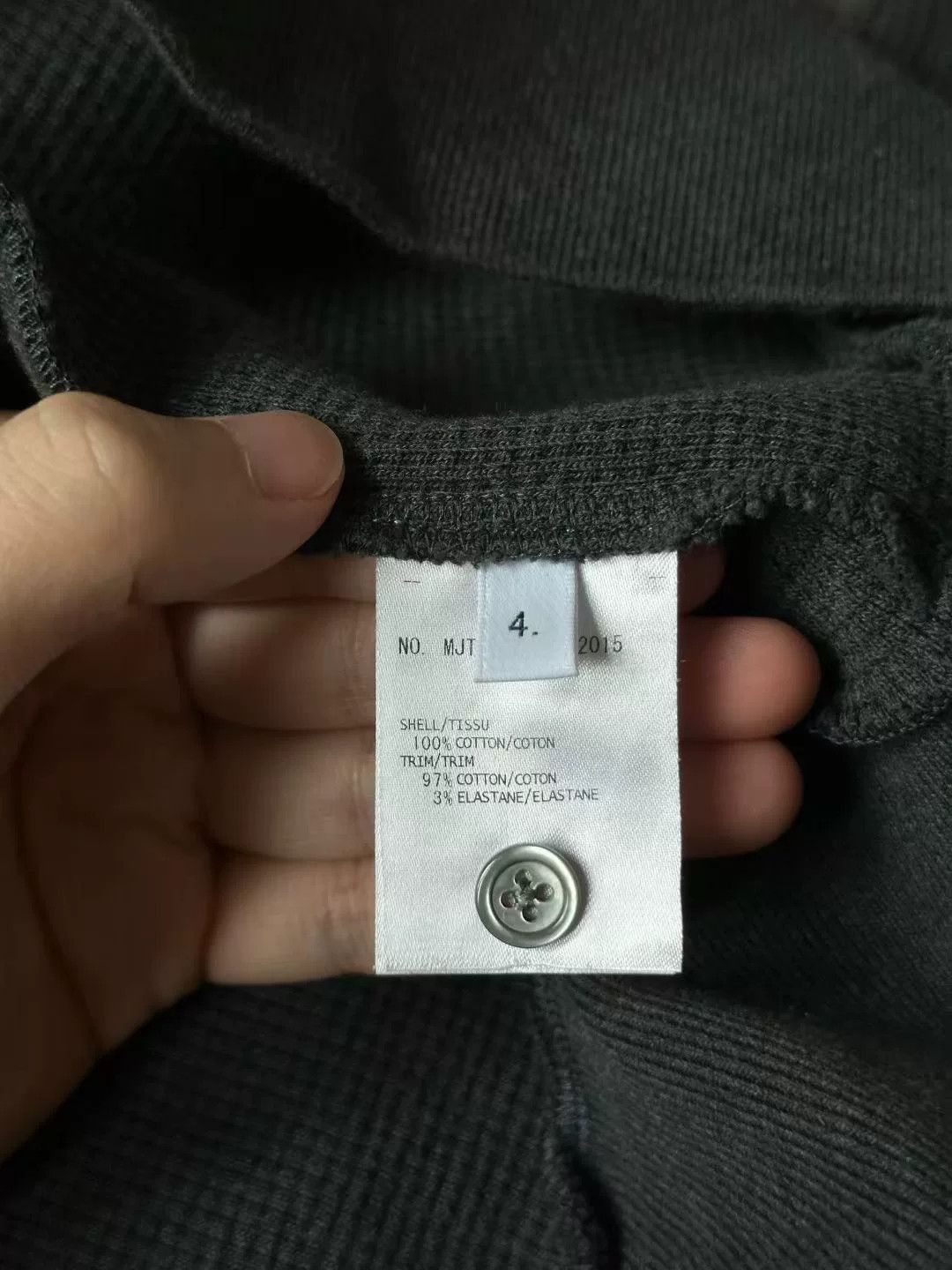 Thom Browne thom browne deep gray waffle sweatshirt Size US L / EU 52-54 / 3 - 4 Thumbnail