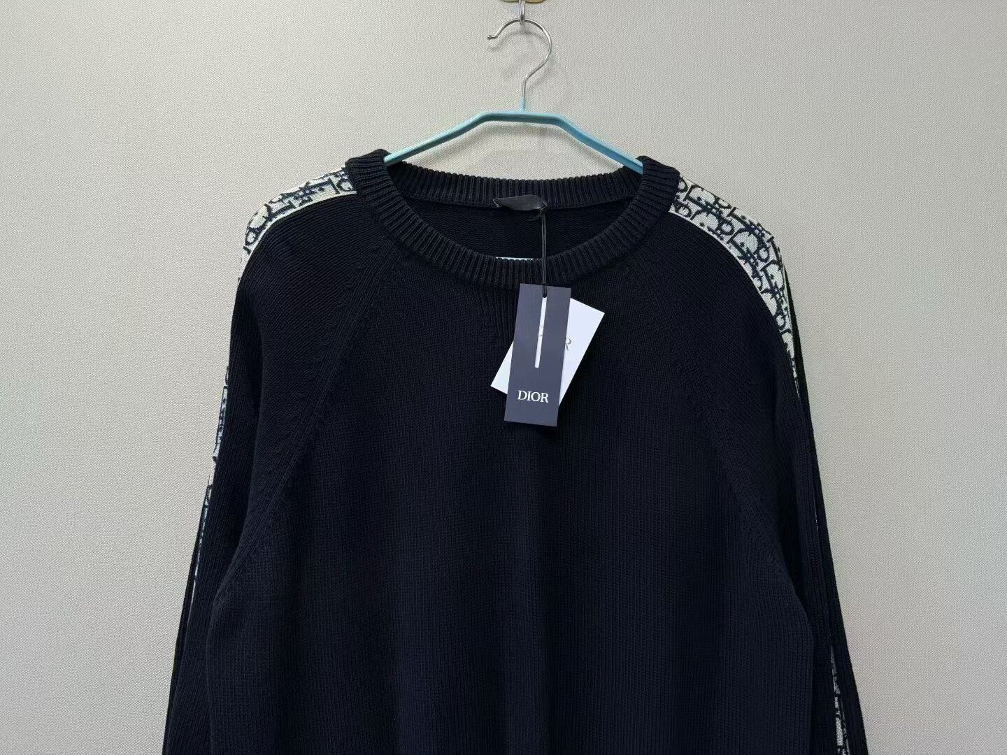 Dior black blue logo sweater by dior Size US L / EU 52-54 / 3 - 2 Thumbnail