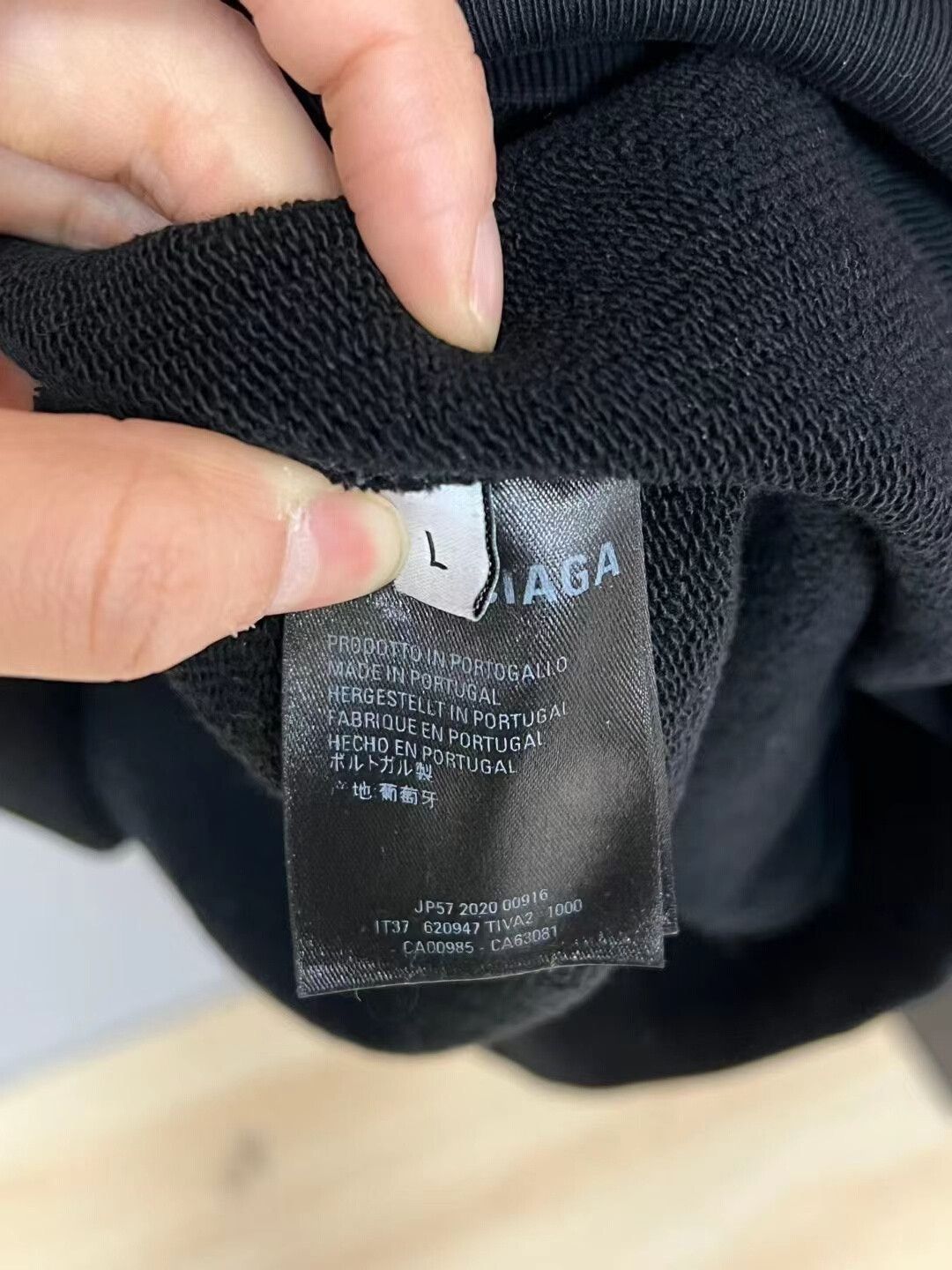 Balenciaga balenciaga black hoodie with logo Size US L / EU 52-54 / 3 - 3 Thumbnail