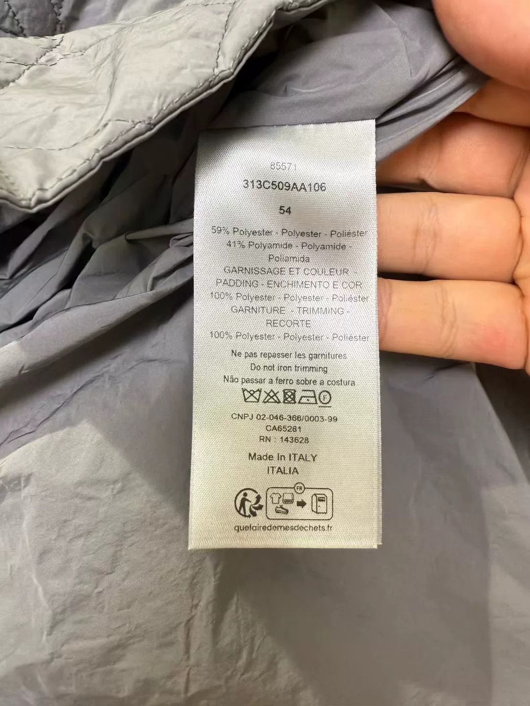 Dior dior gray embroidered logo cotton jacket Size US L / EU 52-54 / 3 - 3 Thumbnail