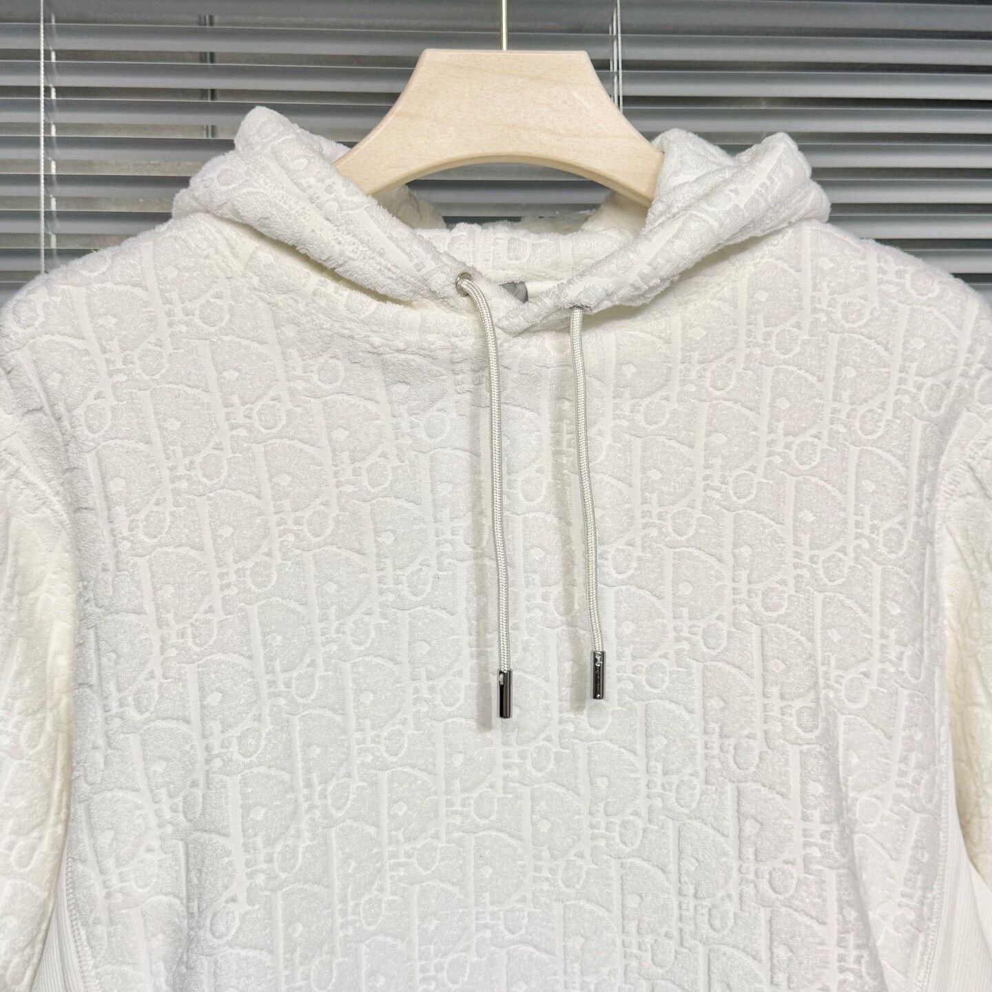 Dior dior oblique logo hooded sweatshirt in white Size US S / EU 44-46 / 1 - 3 Thumbnail