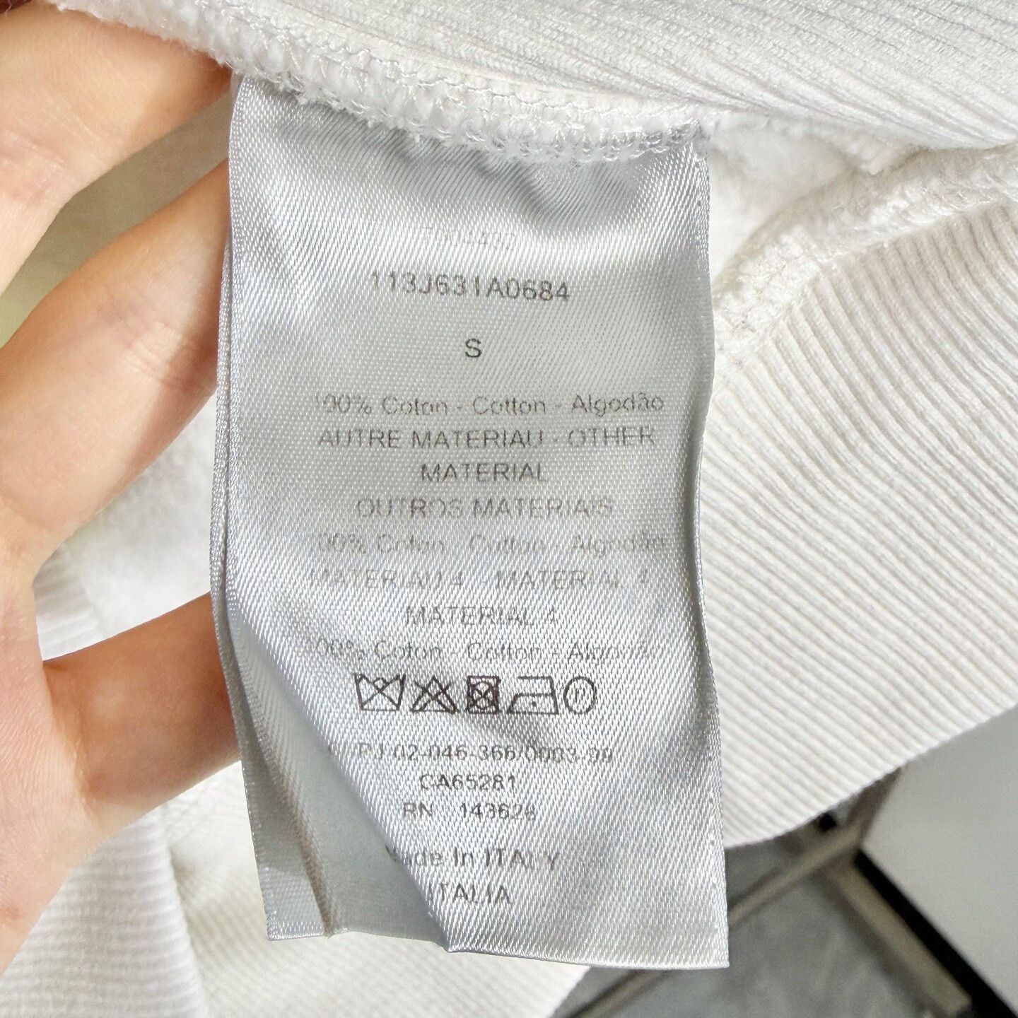 Dior dior oblique logo hooded sweatshirt in white Size US S / EU 44-46 / 1 - 4 Thumbnail