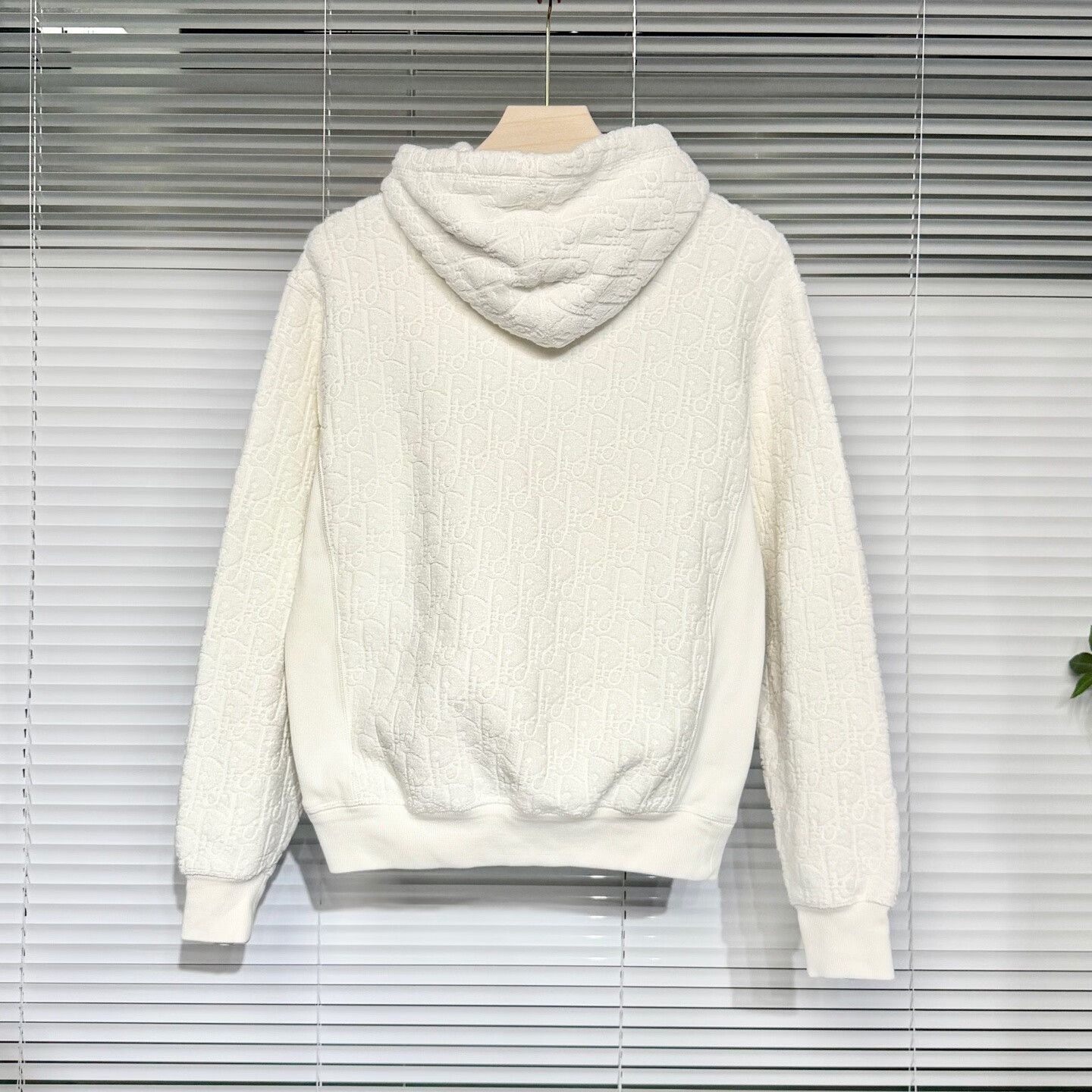 Dior dior oblique logo hooded sweatshirt in white Size US S / EU 44-46 / 1 - 2 Thumbnail