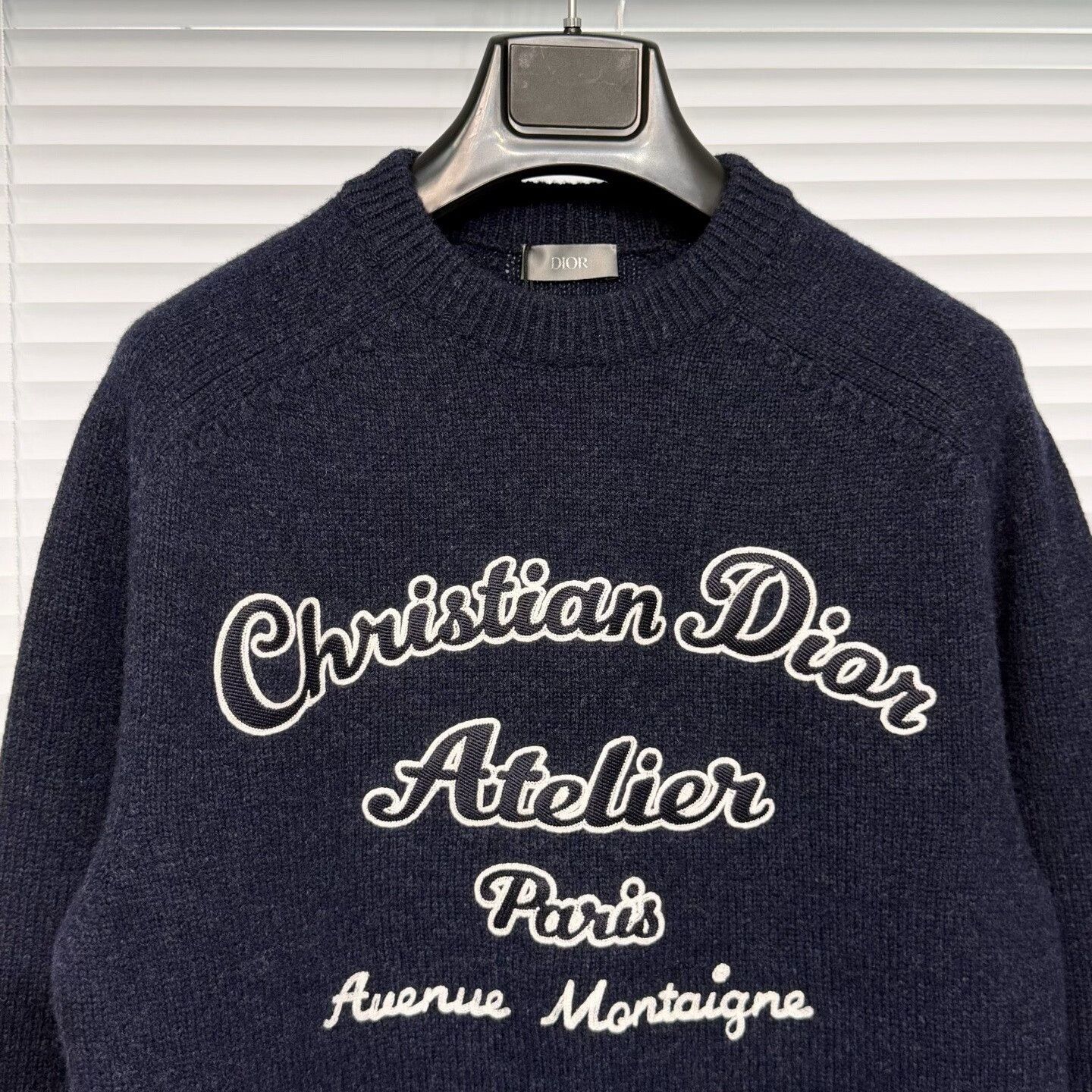 Dior new dior knitted wool sweater in navy Size XS / US 0-2 / IT 36-38 - 3 Thumbnail