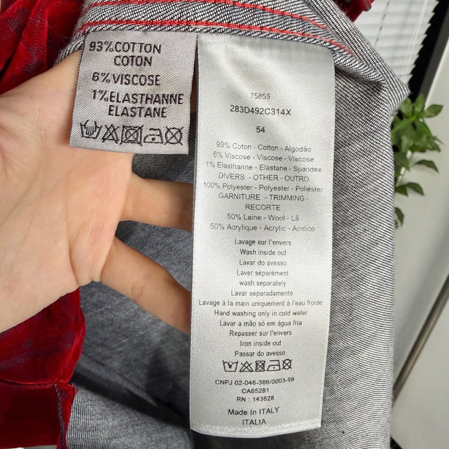 Dior dior red denim shirt with rabbit embroidery Size US XXL / EU 58 / 5 - 4 Thumbnail