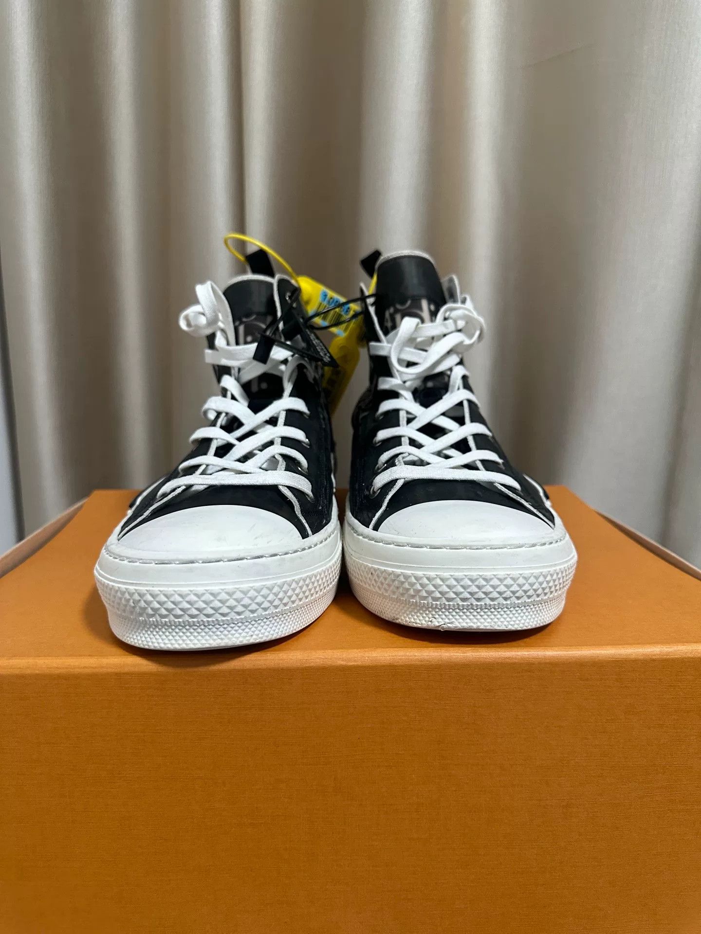 Dior Dior B23 Black and White High-top Sneakers Size US 12 / EU 45 - 2 Thumbnail