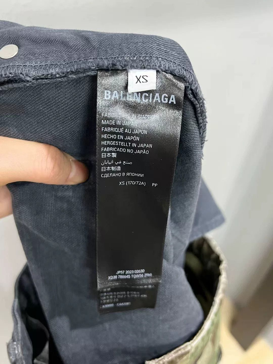 Balenciaga Balenciaga Camo Patchwork Denim Pants Size US 26 / EU 42 - 3 Thumbnail