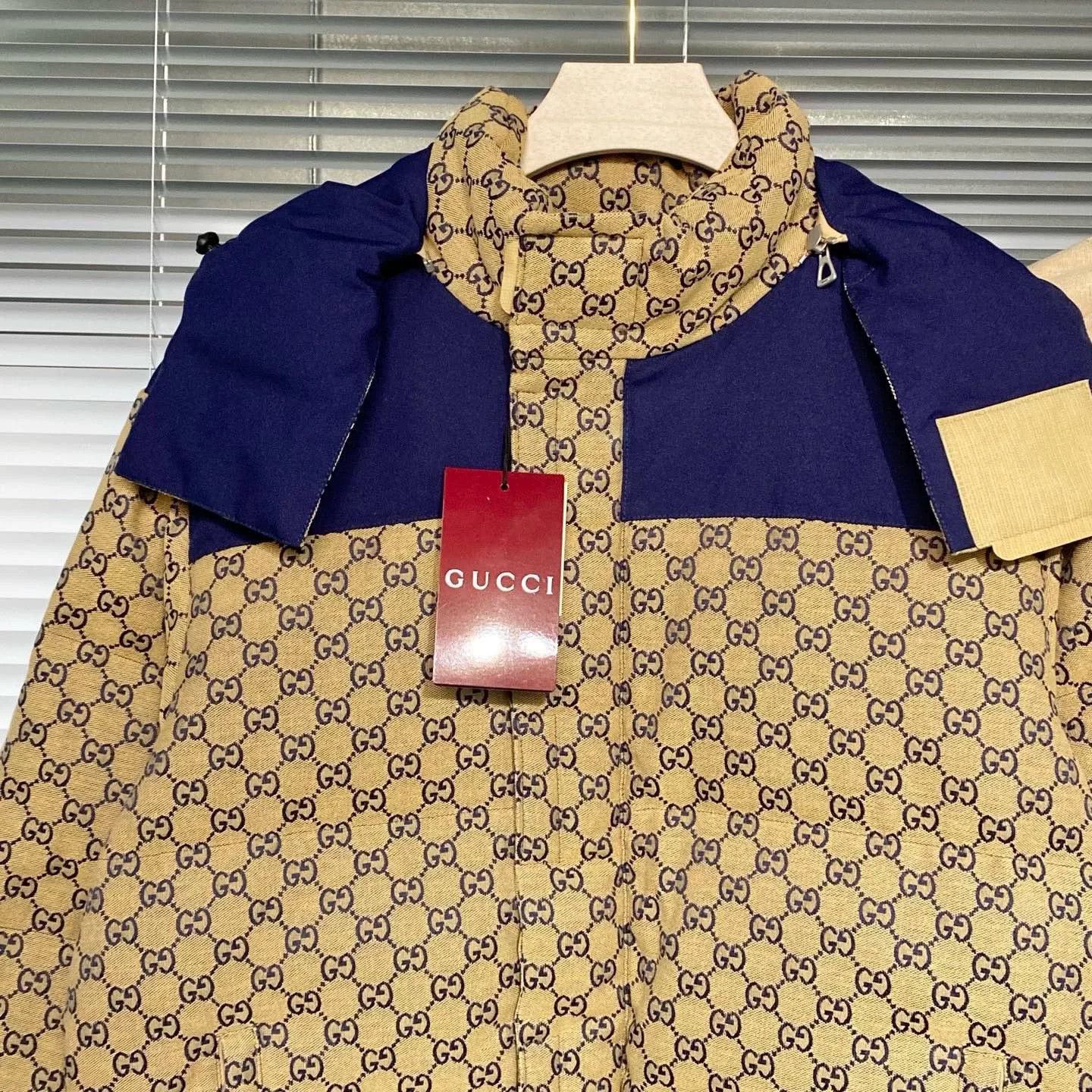 Gucci gucci brown down jacket with detachable hood Size US L / EU 52-54 / 3 - 3 Thumbnail