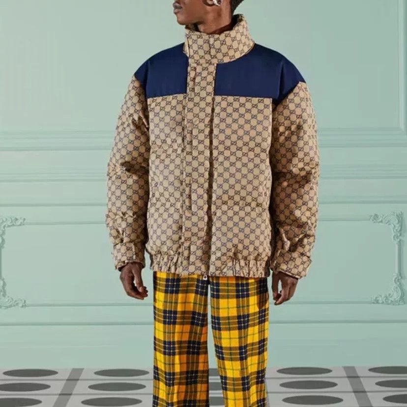Gucci gucci brown down jacket with detachable hood Size US L / EU 52-54 / 3 - 8 Thumbnail