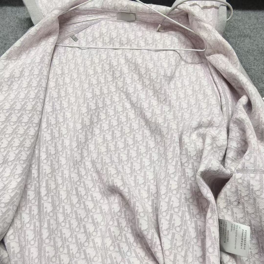 Dior dior gray hooded zip-up jacket Size US XL / EU 56 / 4 - 5 Thumbnail