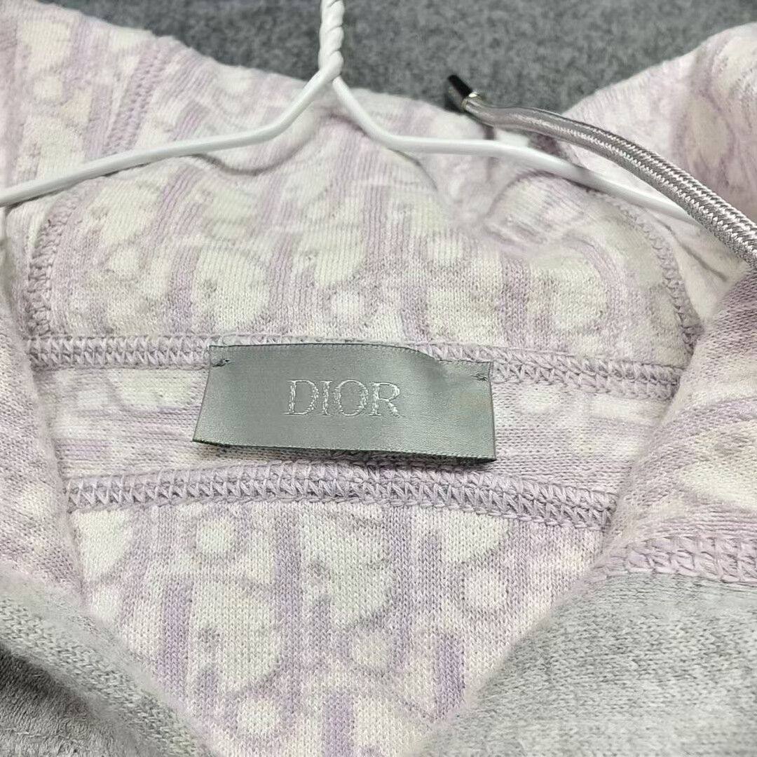 Dior dior gray hooded zip-up jacket Size US XL / EU 56 / 4 - 3 Thumbnail