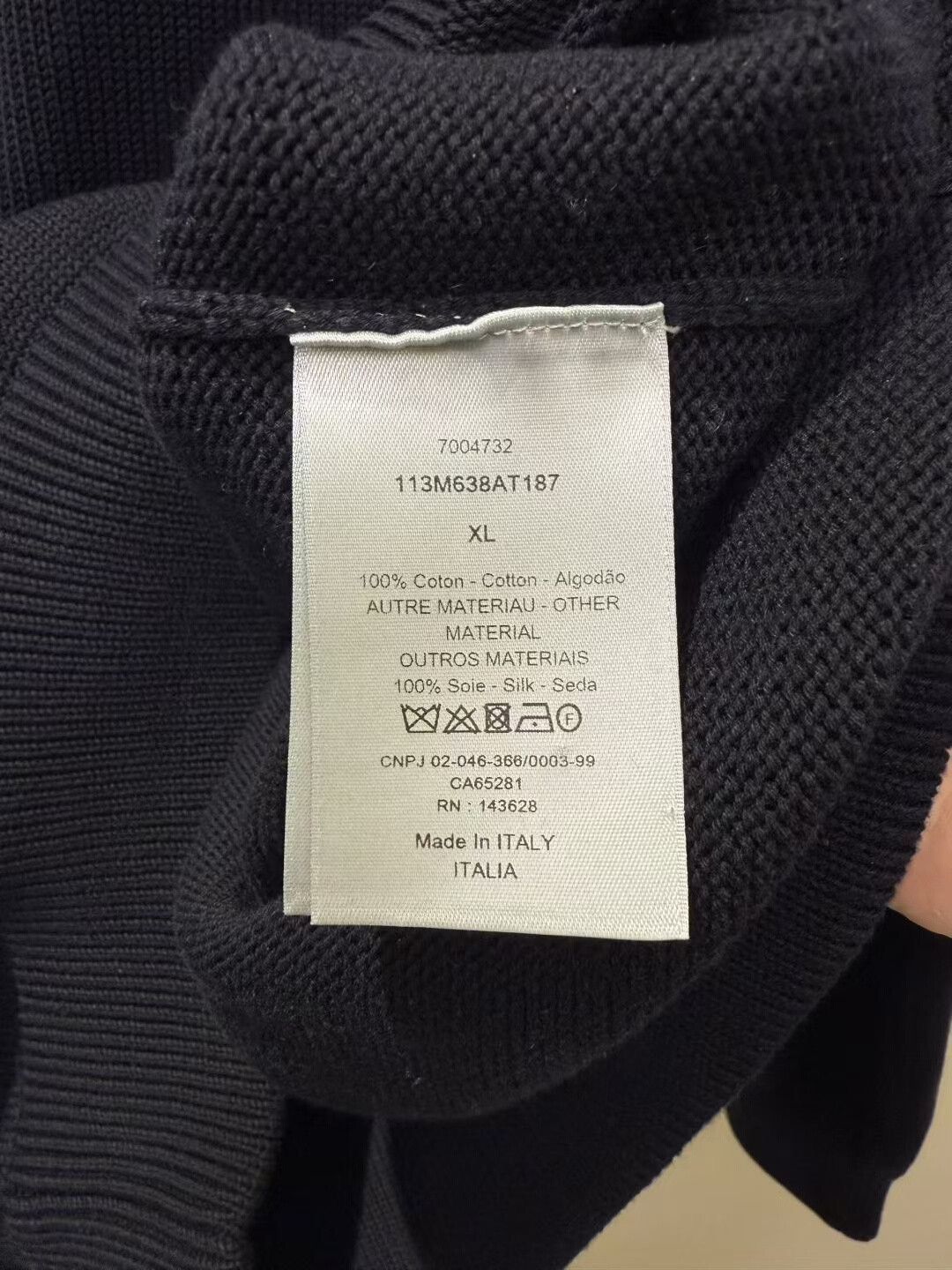 Dior DIOR Black Logo Sweater with Tag Size US XL / EU 56 / 4 - 3 Thumbnail