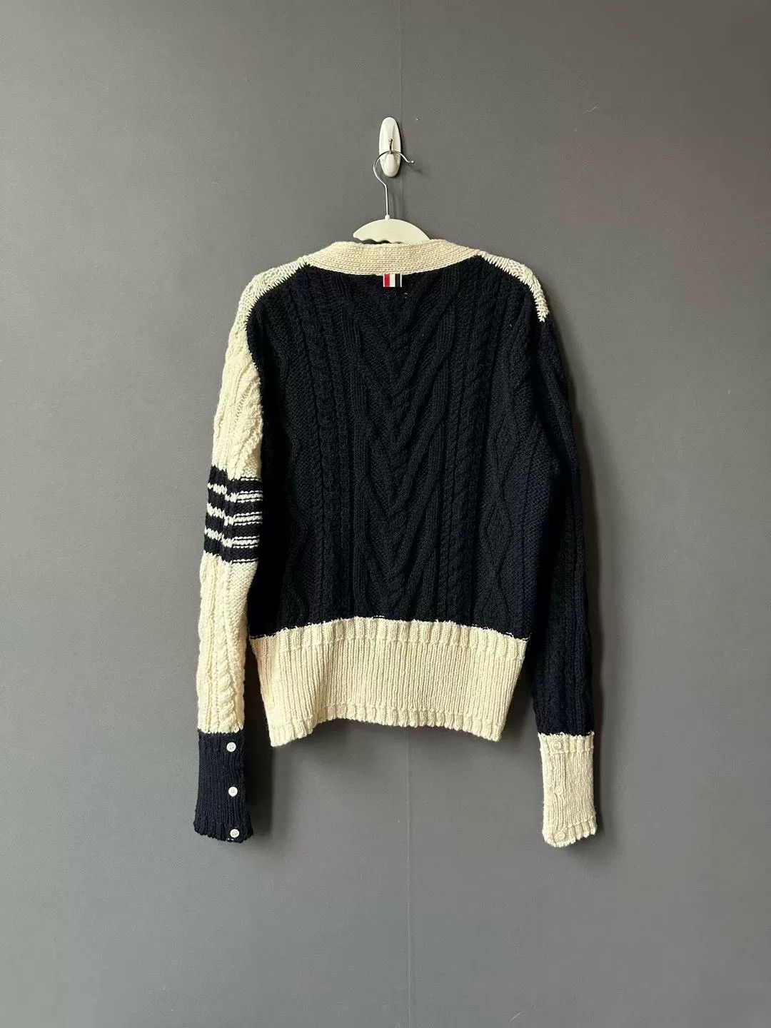 Thom Browne thom browne color-blocked cardigan Size US M / EU 48-50 / 2 - 2 Thumbnail