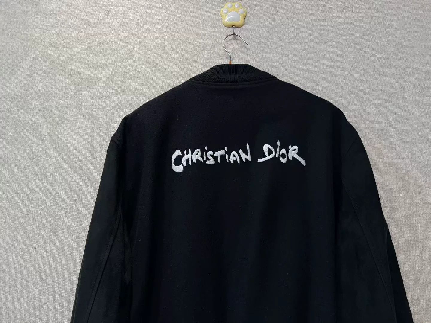 Dior dior black suede sleeve baseball jacket Size US L / EU 52-54 / 3 - 5 Thumbnail