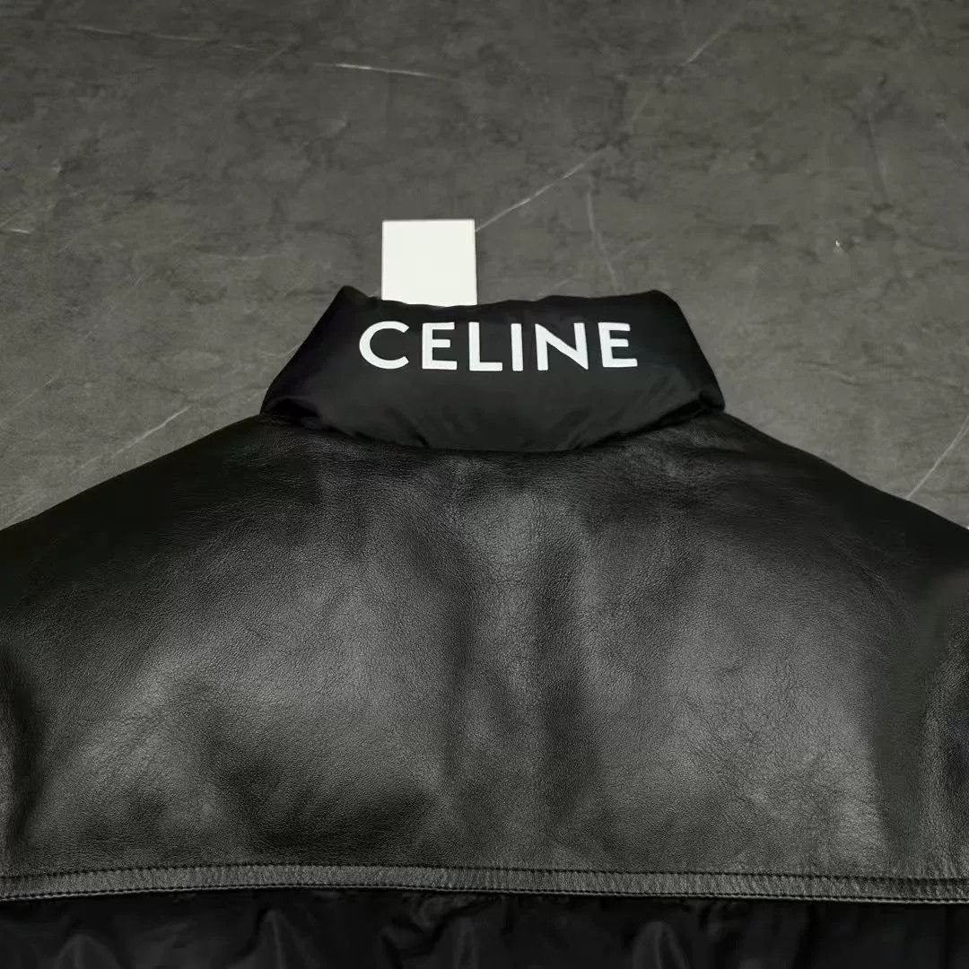 Celine black detachable down jacket by Celine Size US L / EU 52-54 / 3 - 3 Thumbnail