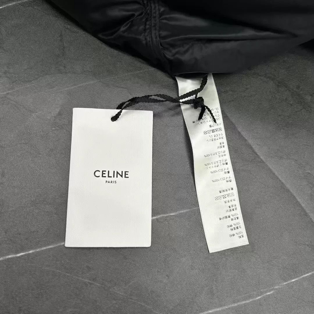 Celine black detachable down jacket by Celine Size US L / EU 52-54 / 3 - 7 Thumbnail