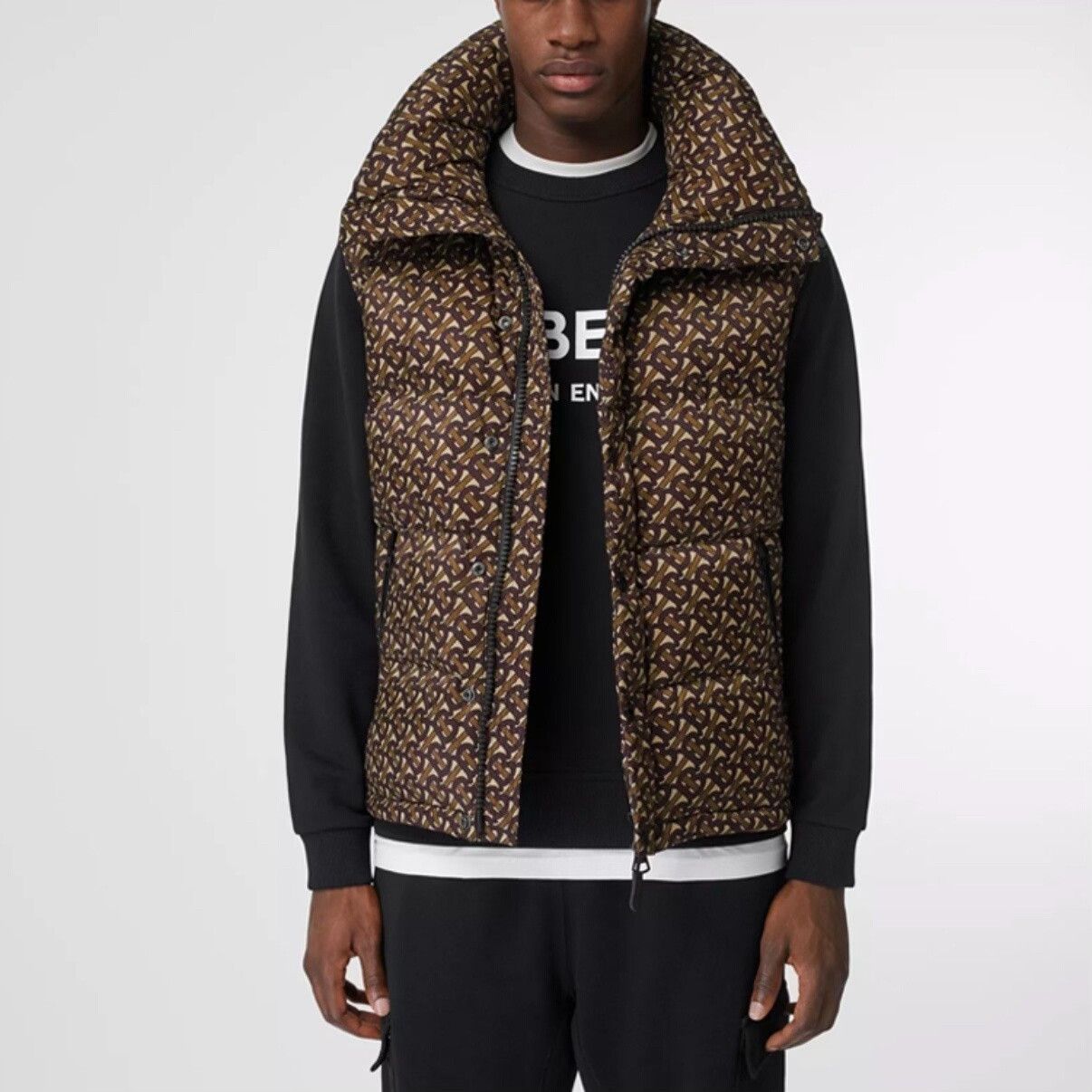 Burberry burberry brown down vest with removable sleeves Size US L / EU 52-54 / 3 - 9 Thumbnail