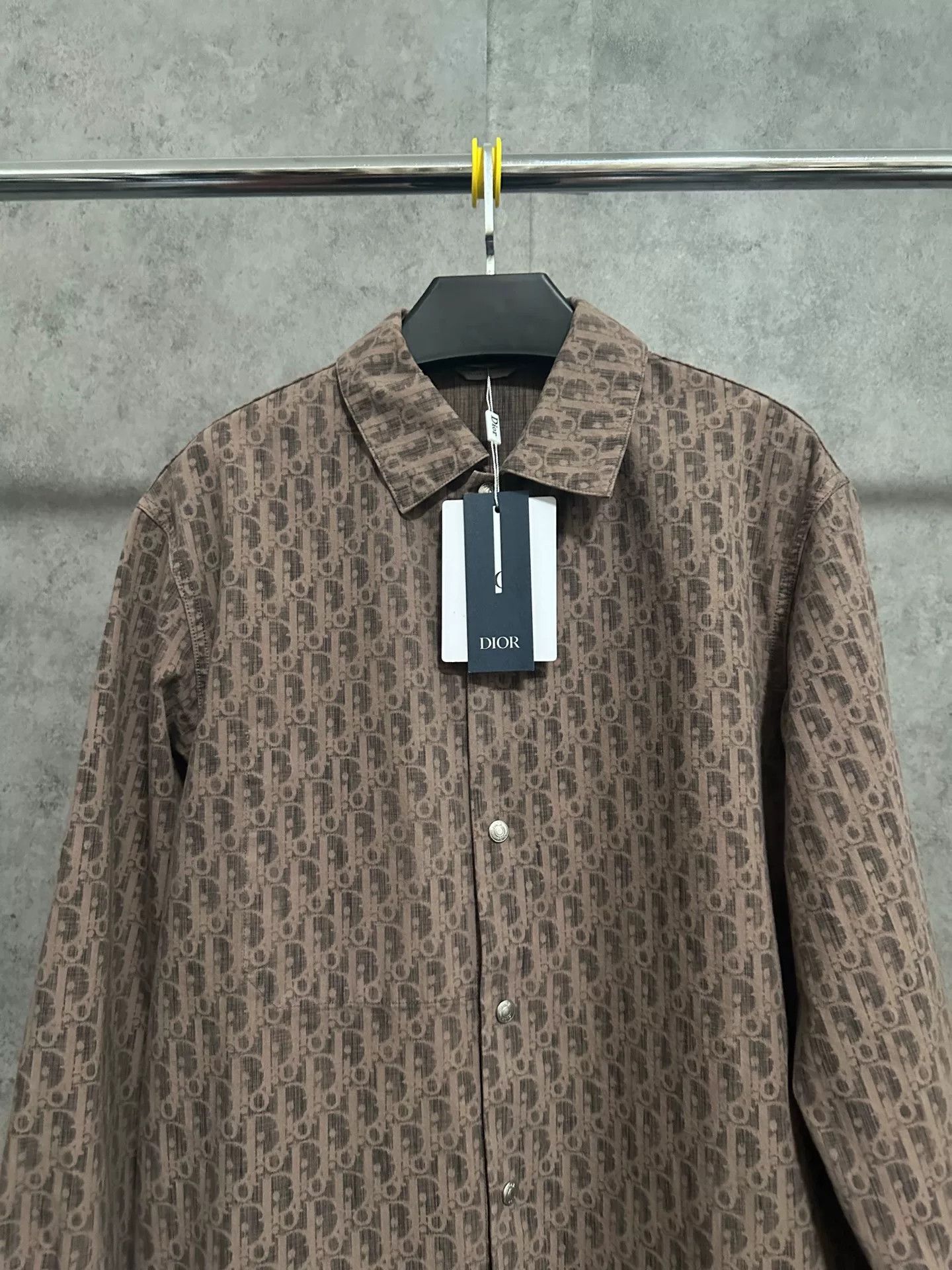 Dior dior monogram print brown shirt jacket Size US L / EU 52-54 / 3 - 2 Thumbnail