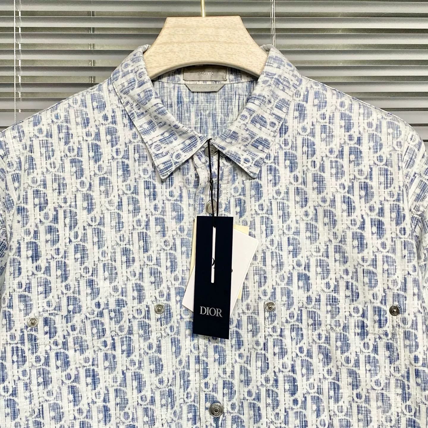 Dior dior oblique denim shirt jacket size 41 Size US L / EU 52-54 / 3 - 3 Thumbnail