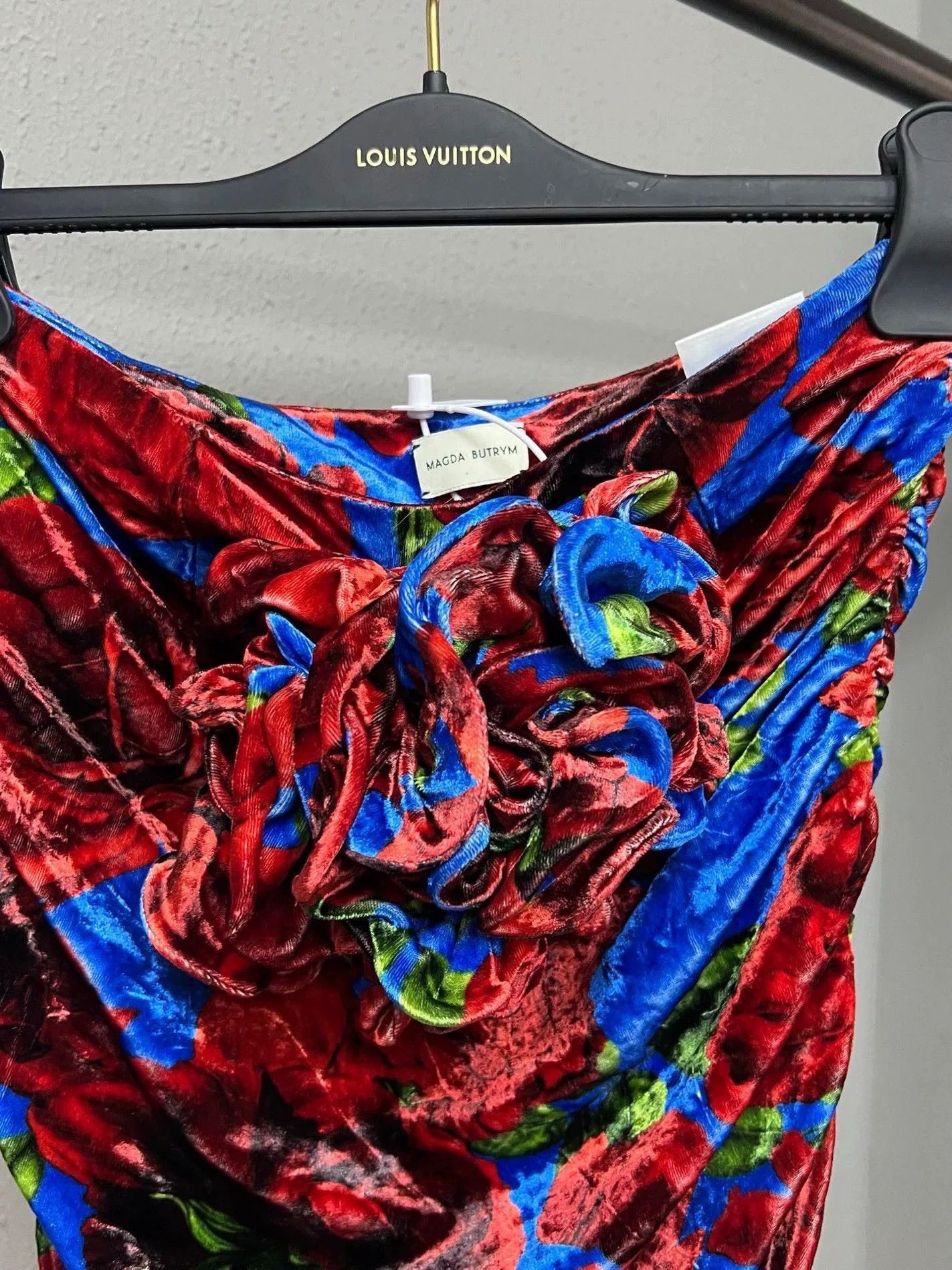 Magda Butrym floral print strapless top by magda butrym Size S / US 4 / IT 40 - 3 Thumbnail