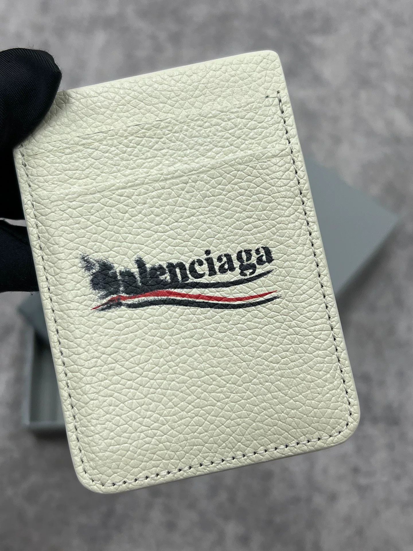 Balenciaga balenciaga blurred logo card holder Size ONE SIZE - 2 Thumbnail