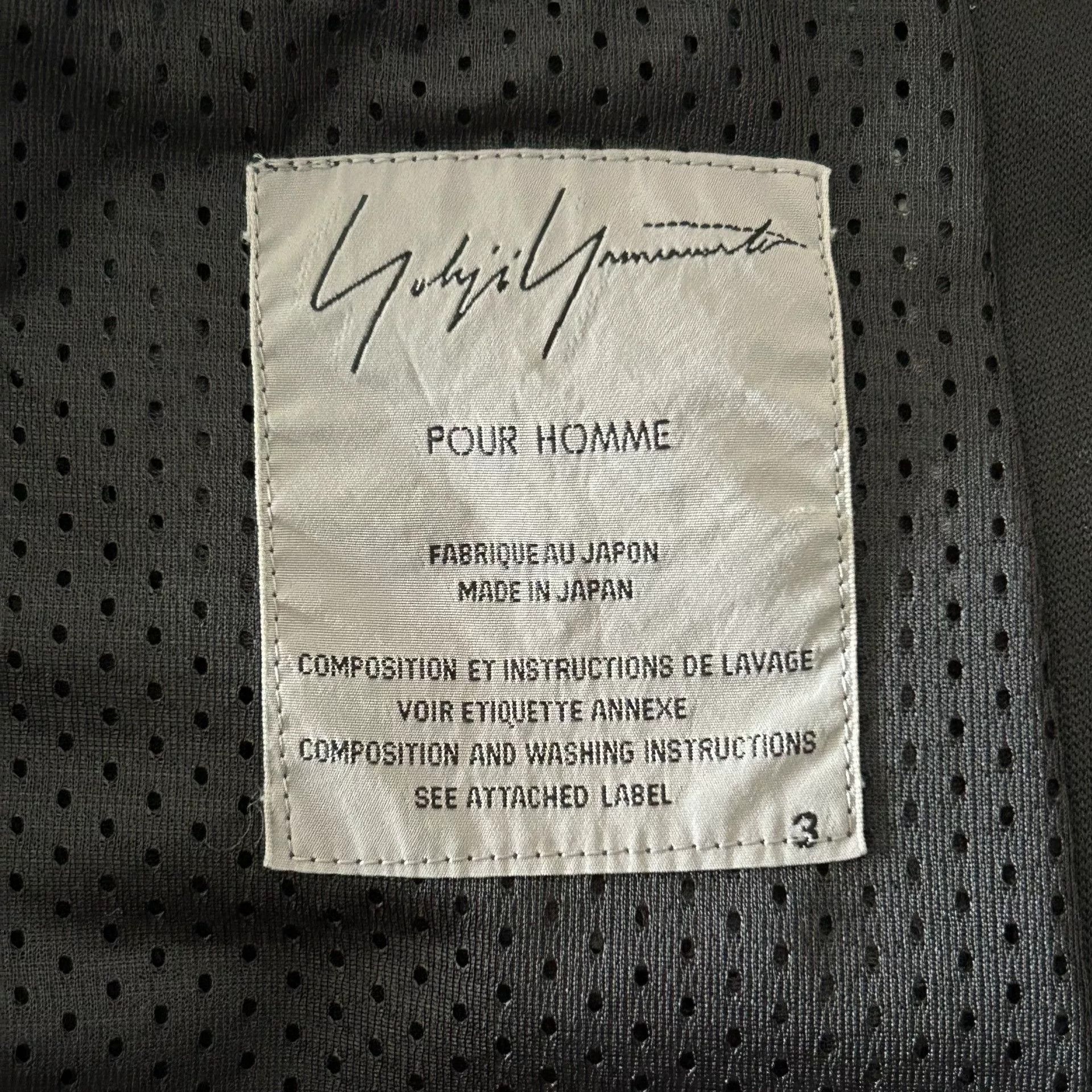 Yohji Yamamoto black zip jacket with embroidery details Size US M / EU 48-50 / 2 - 5 Thumbnail
