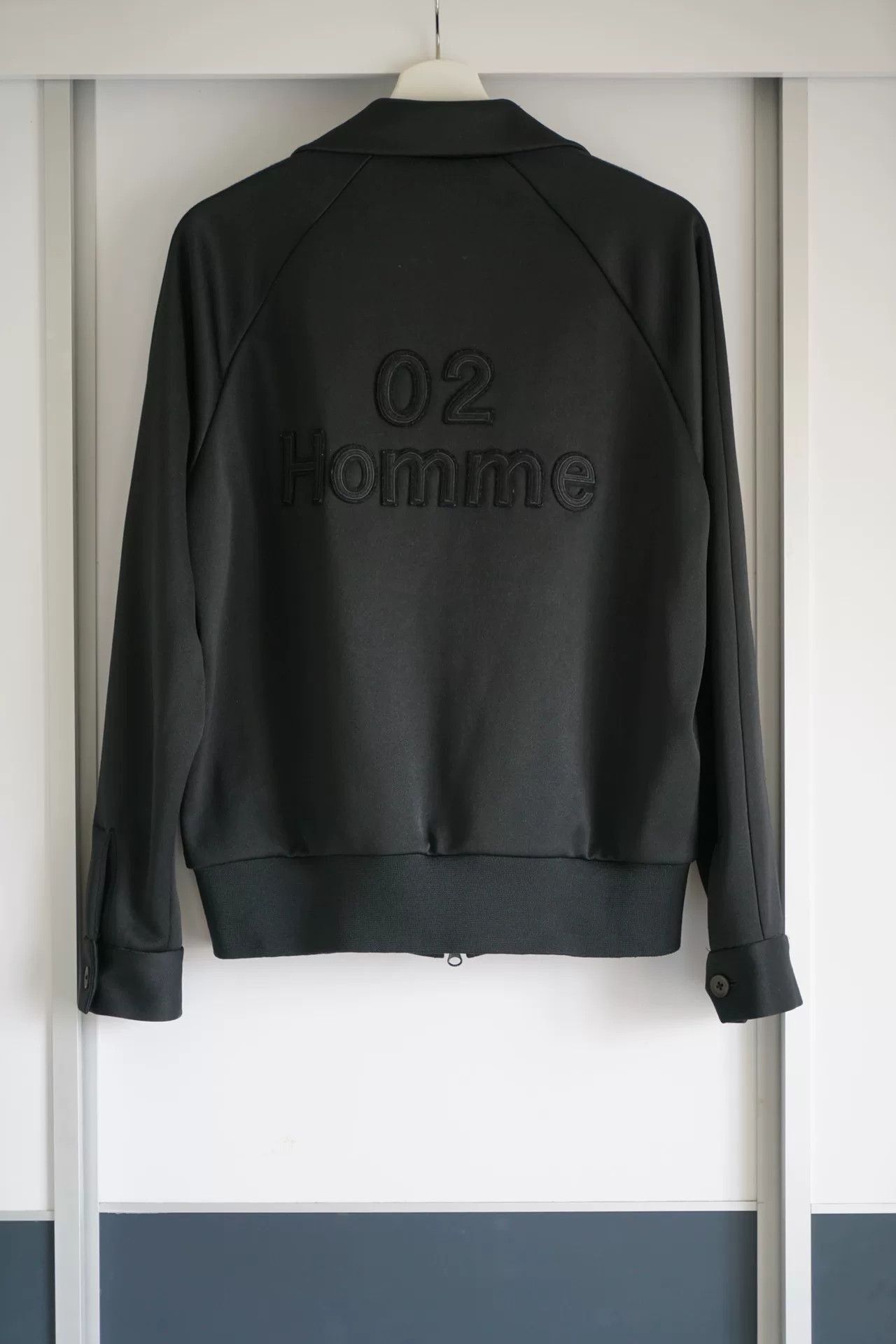 Yohji Yamamoto black zip jacket with embroidery details Size US M / EU 48-50 / 2 - 2 Thumbnail