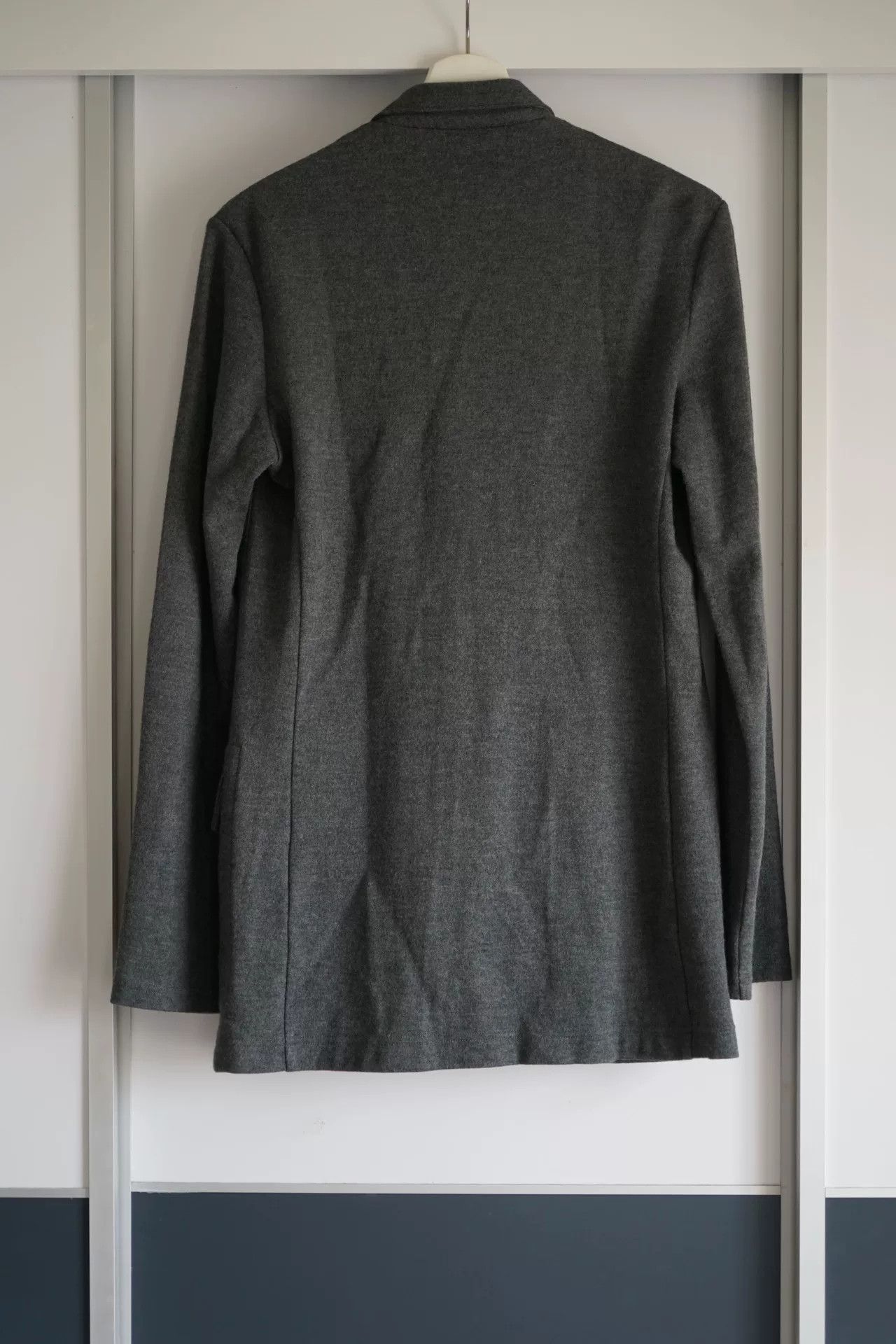 Yohji Yamamoto Yohji Yamamoto Gray Wool Suit Jacket Size US M / EU 48-50 / 2 - 2 Thumbnail
