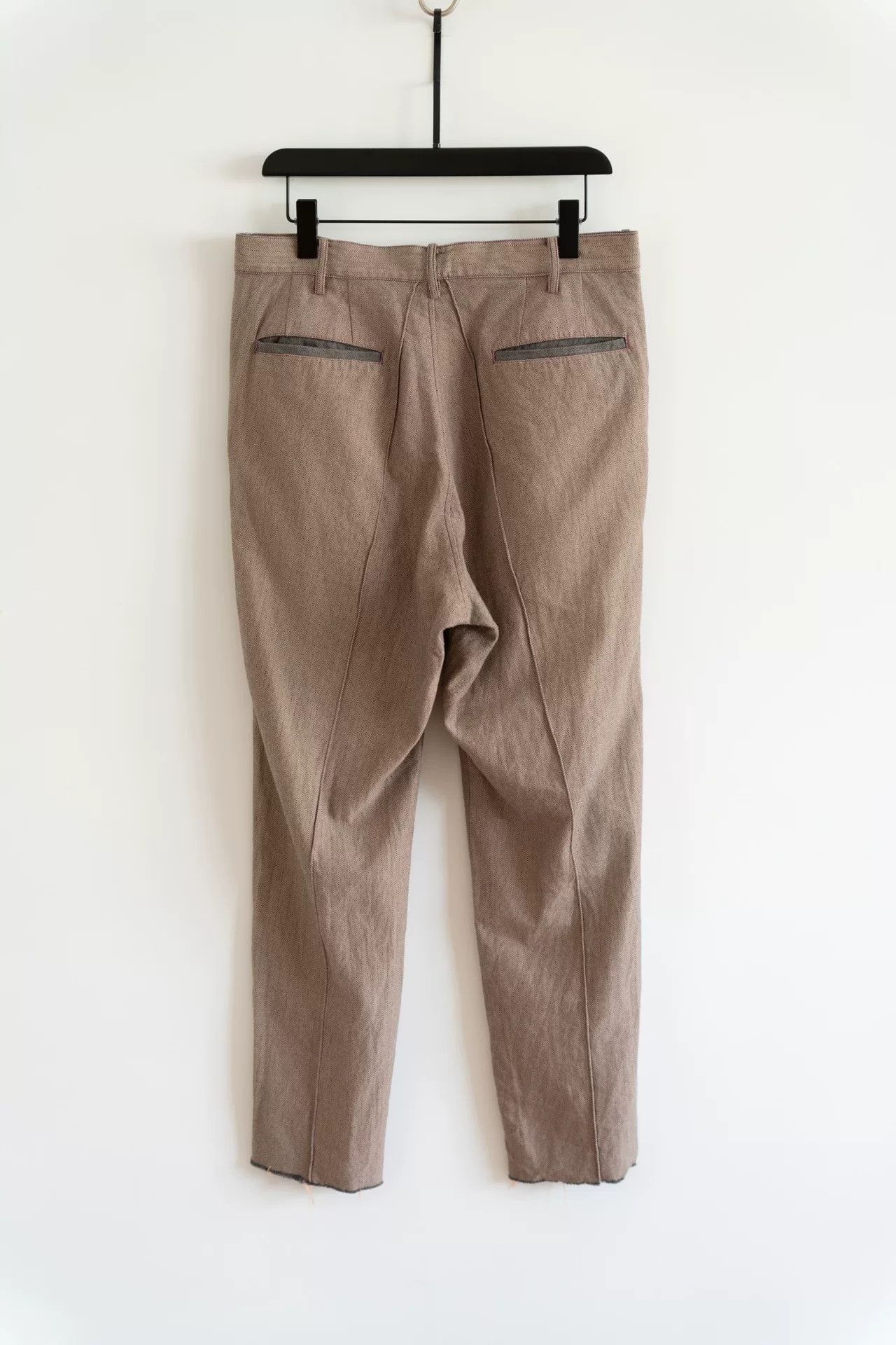 Sulvam Sulvam Knife Edge Pants in Beige Size US 31 - 2 Thumbnail
