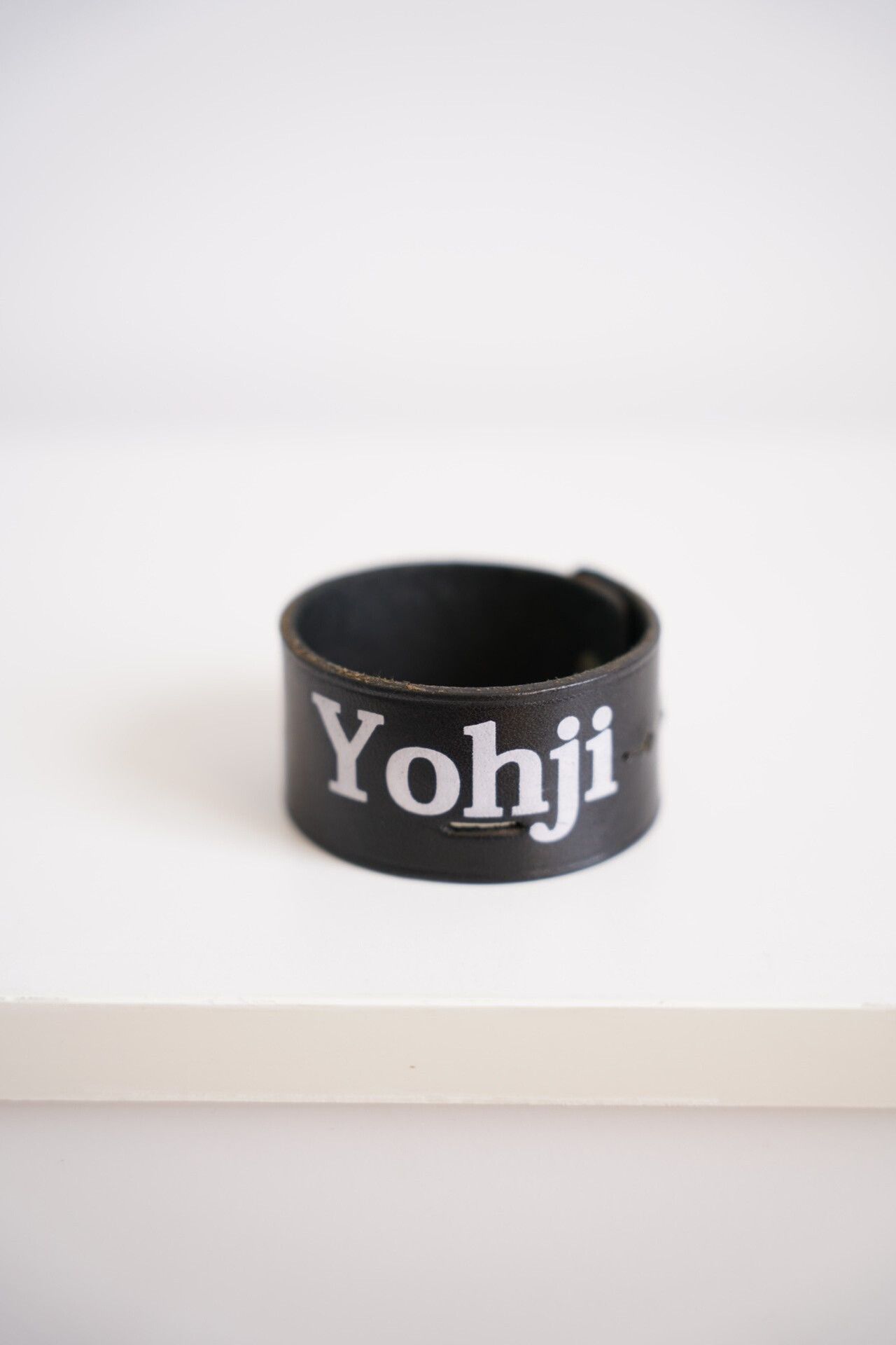 Yohji Yamamoto Yohji Yamamoto Leather Wristband with Logo Size ONE SIZE - 2 Thumbnail