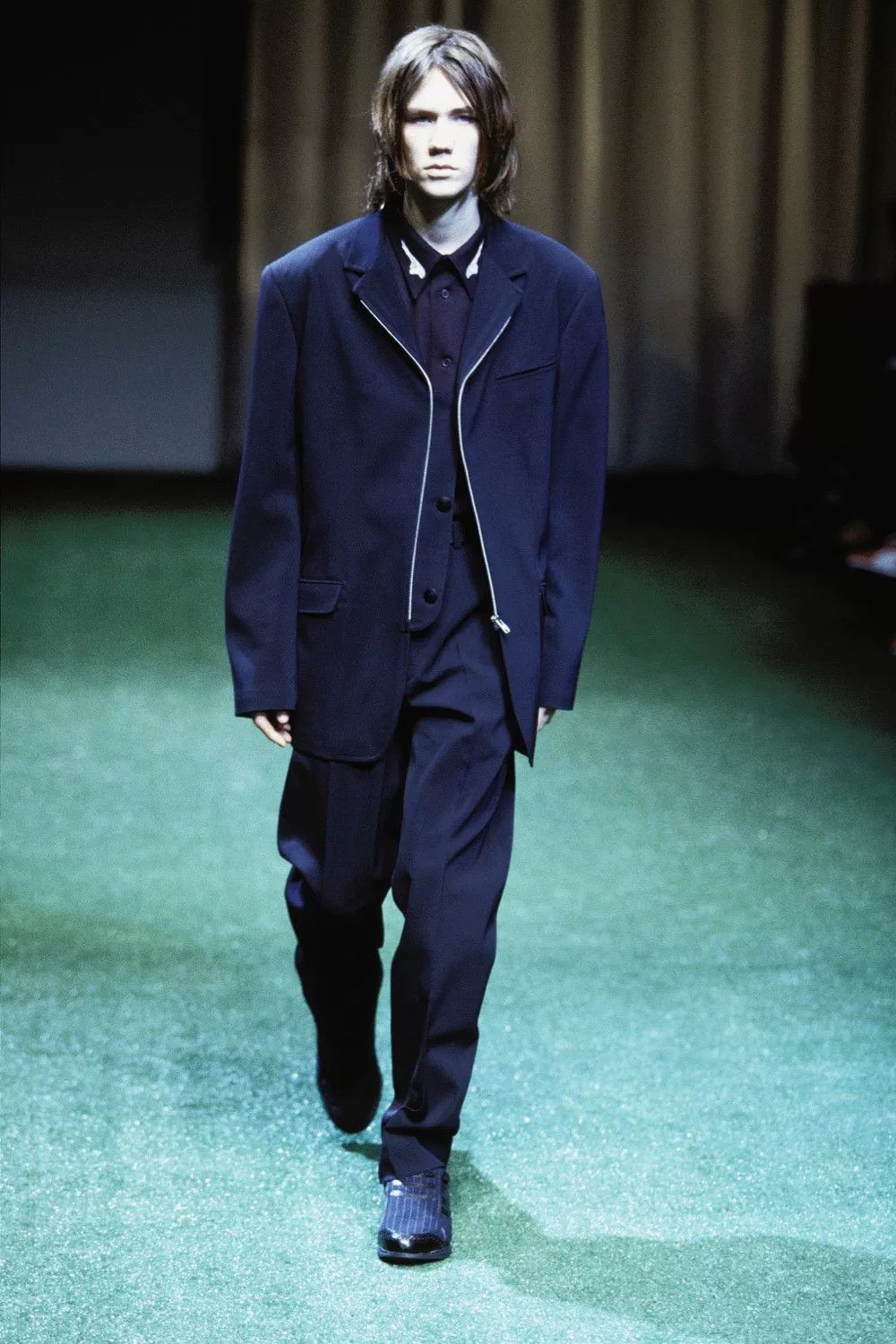 Yohji Yamamoto Yohji Yamamoto Black Zippered Blazer Size US M / EU 48-50 / 2 - 3 Thumbnail