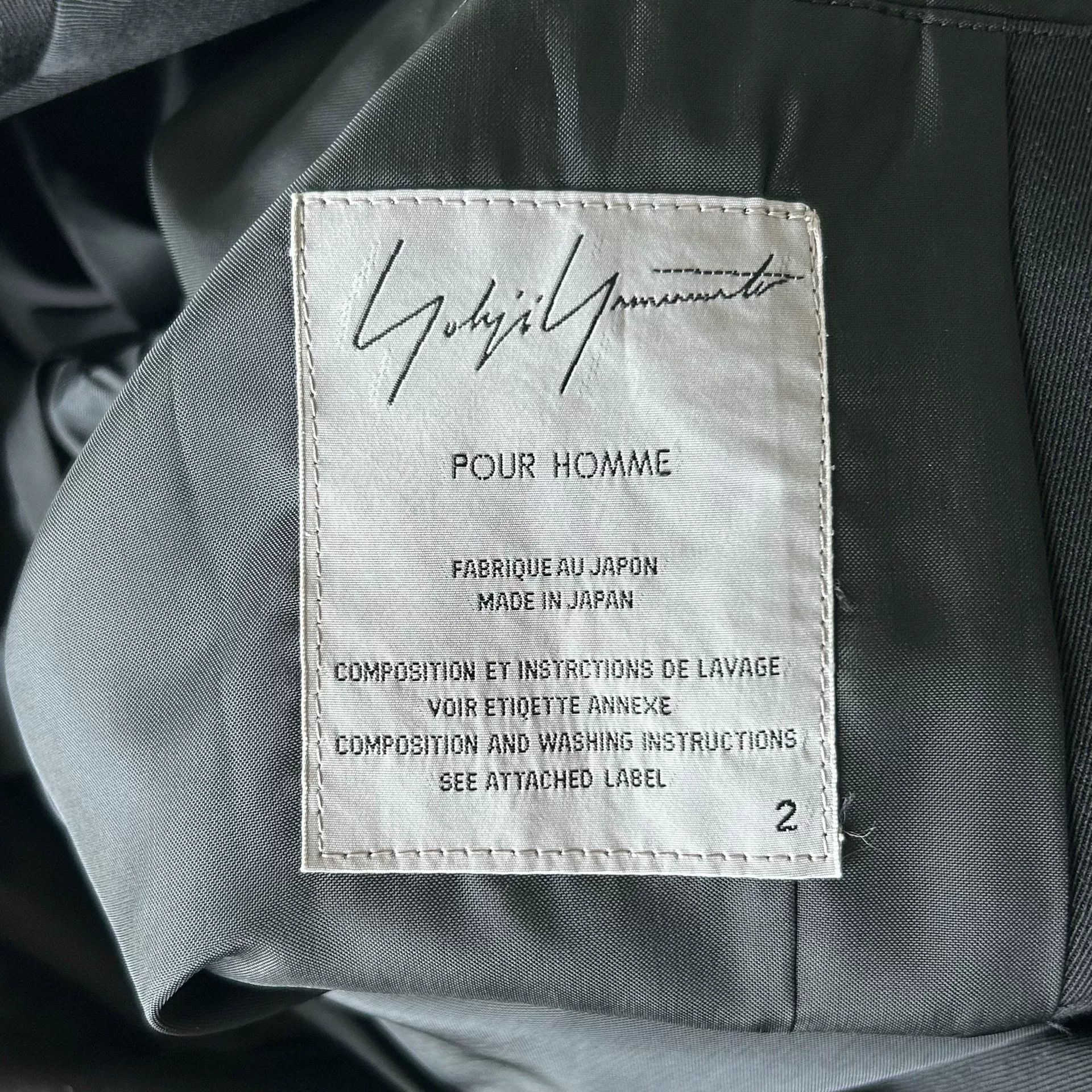 Yohji Yamamoto Yohji Yamamoto Black Zippered Blazer Size US M / EU 48-50 / 2 - 7 Thumbnail
