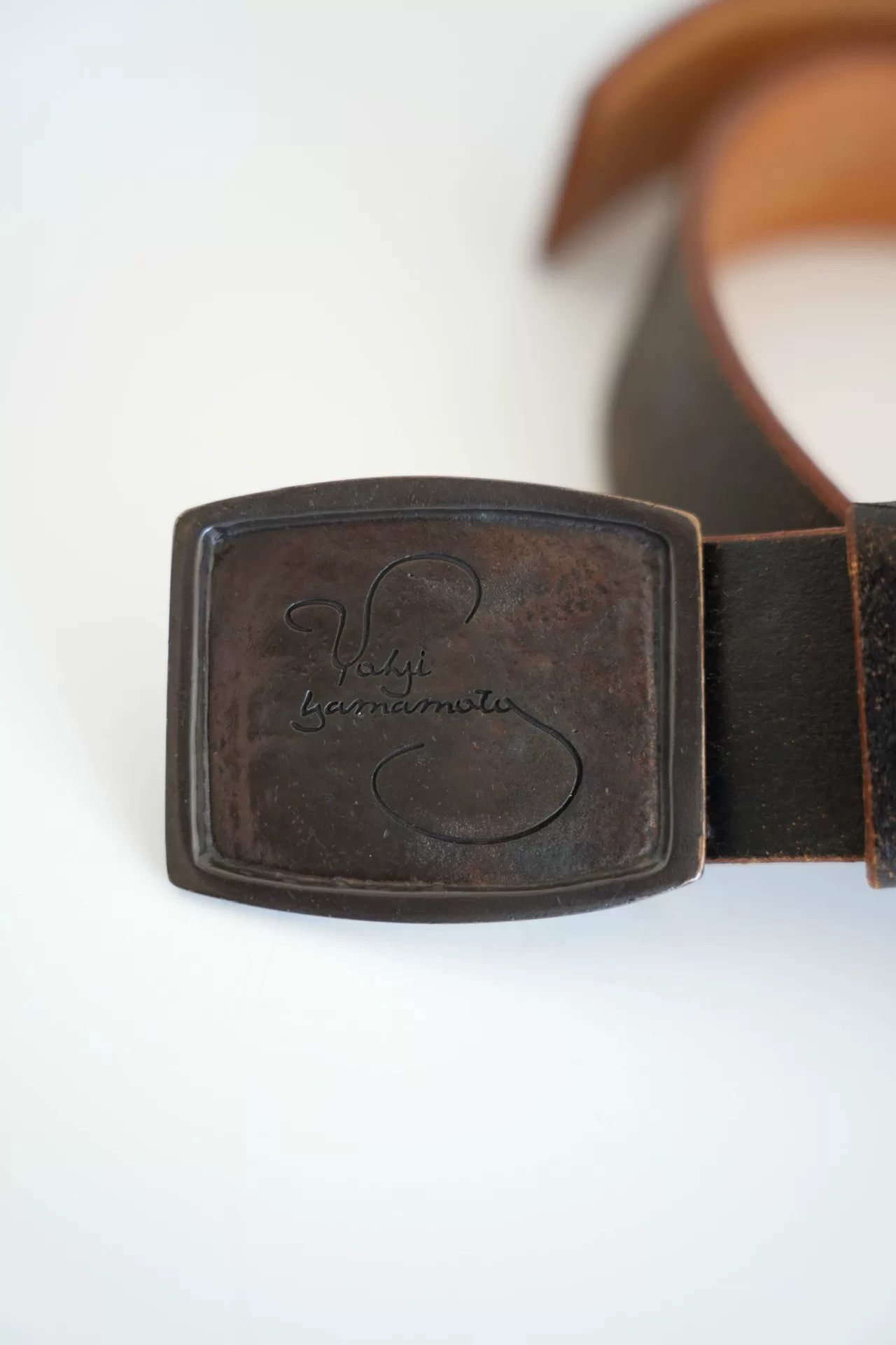 Yohji Yamamoto Yohji Yamamoto Leather Signature Belt Size ONE SIZE - 2 Thumbnail