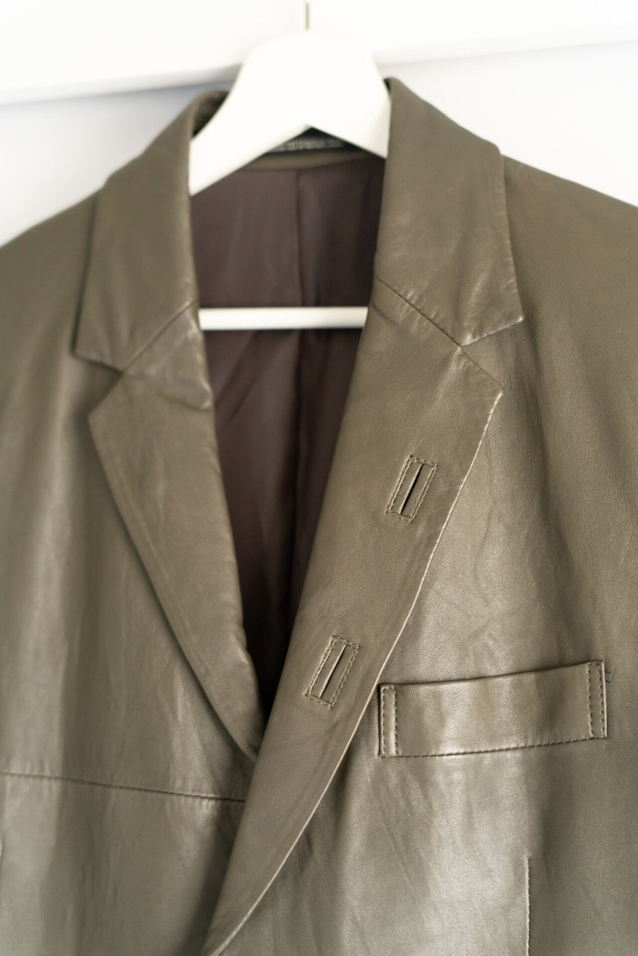 Yohji Yamamoto yohji yamamoto leather blazers jacket Size US M / EU 48-50 / 2 - 3 Thumbnail