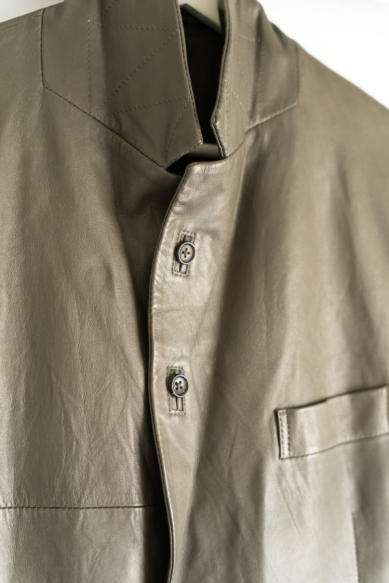 Yohji Yamamoto yohji yamamoto leather blazers jacket Size US M / EU 48-50 / 2 - 4 Thumbnail
