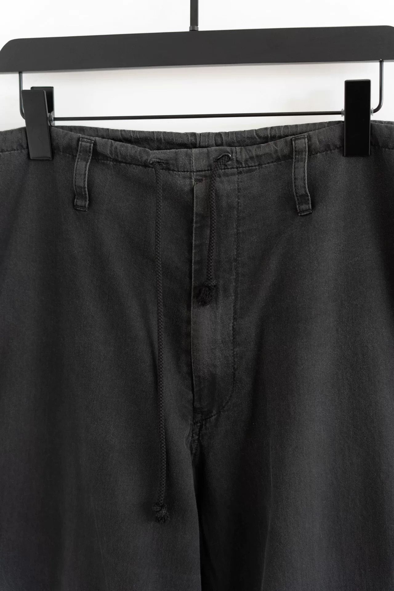 Yohji Yamamoto Yohji Yamamoto Black Straight Leg Pants Size US 26 / EU 42 - 3 Thumbnail