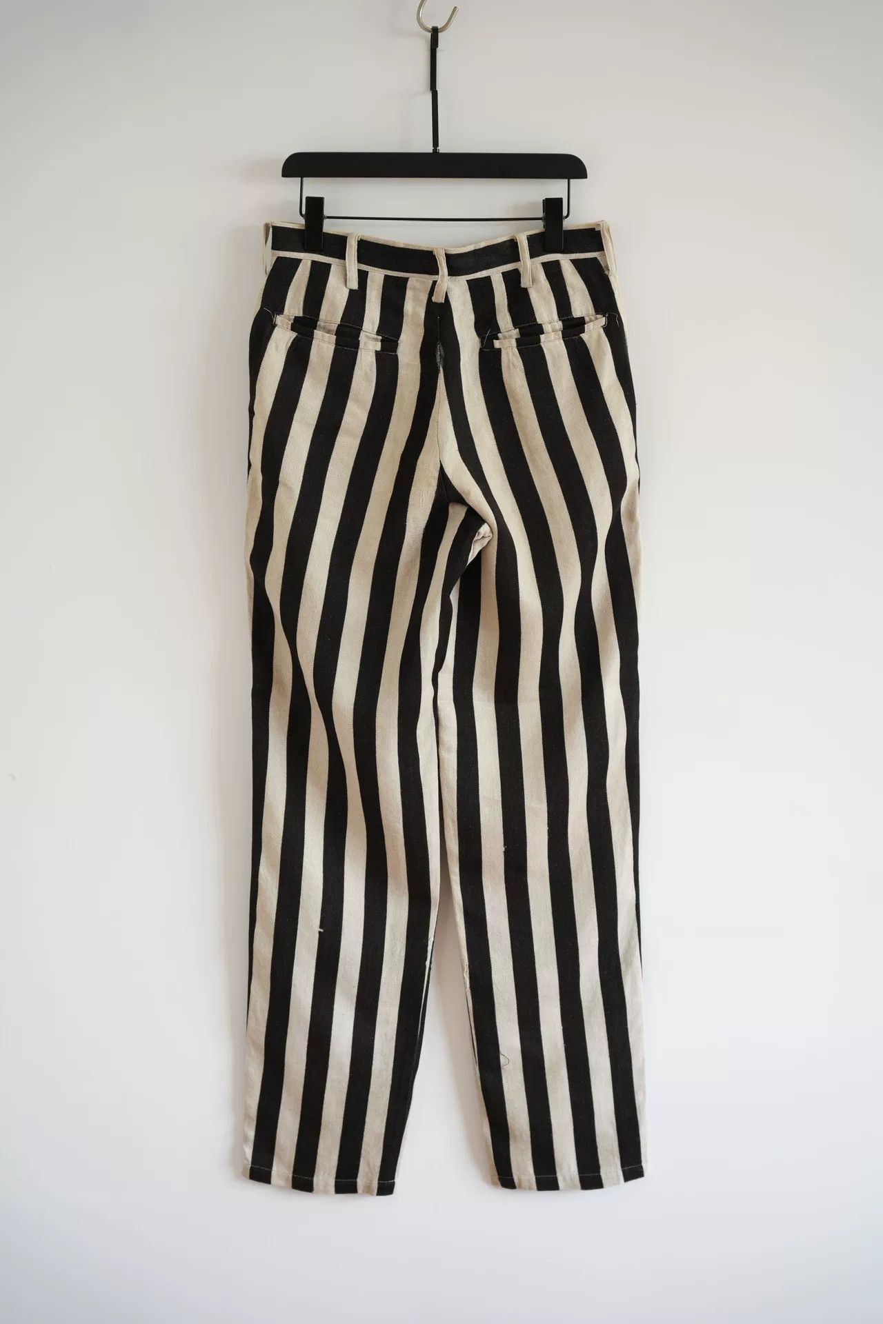 Yohji Yamamoto yohji yamamoto striped baseball pants Size US 27 - 2 Thumbnail
