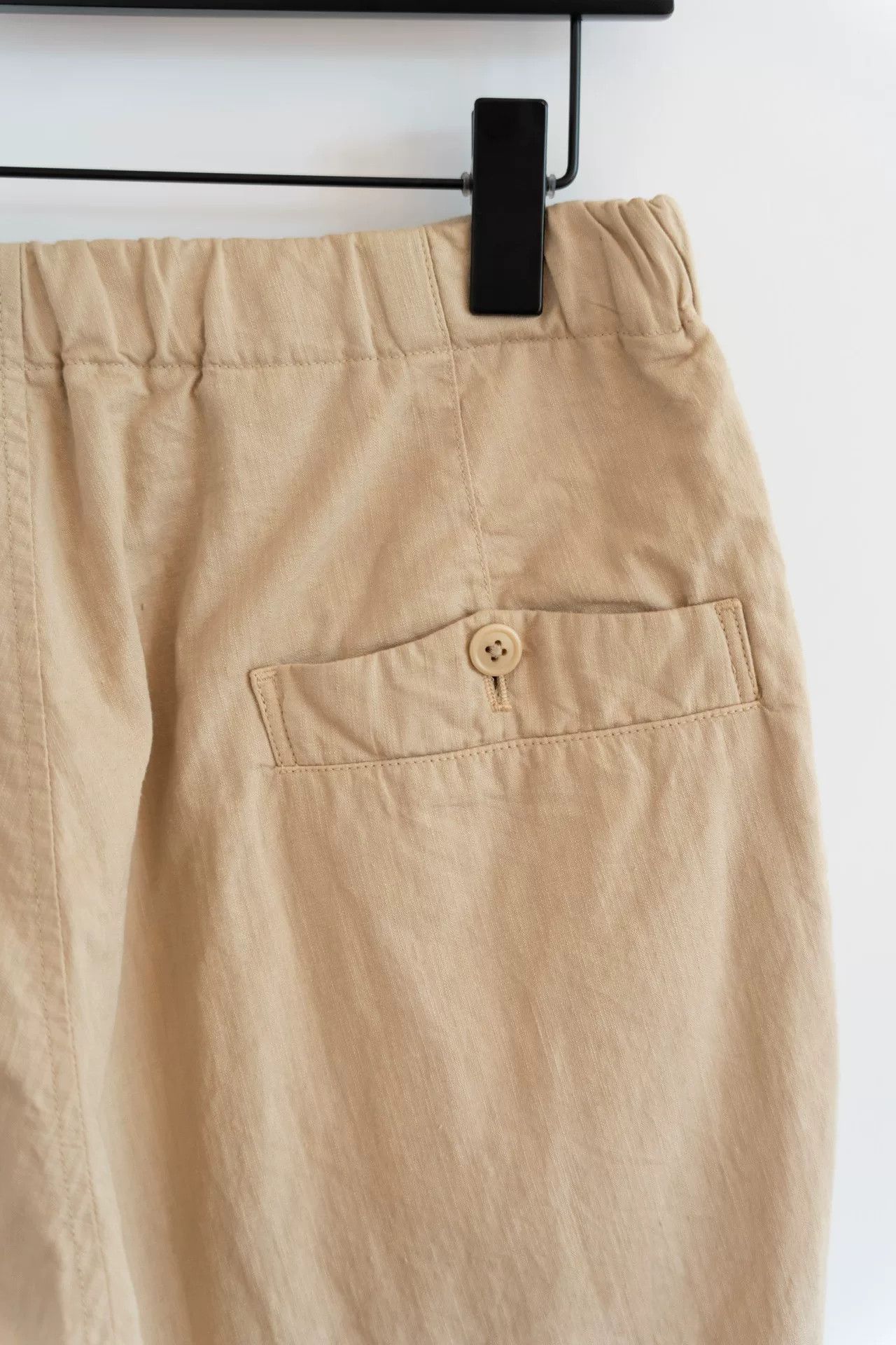 Yohji Yamamoto Yohji Yamamoto Beige Straight-Leg Pants Size US 37 - 5 Thumbnail