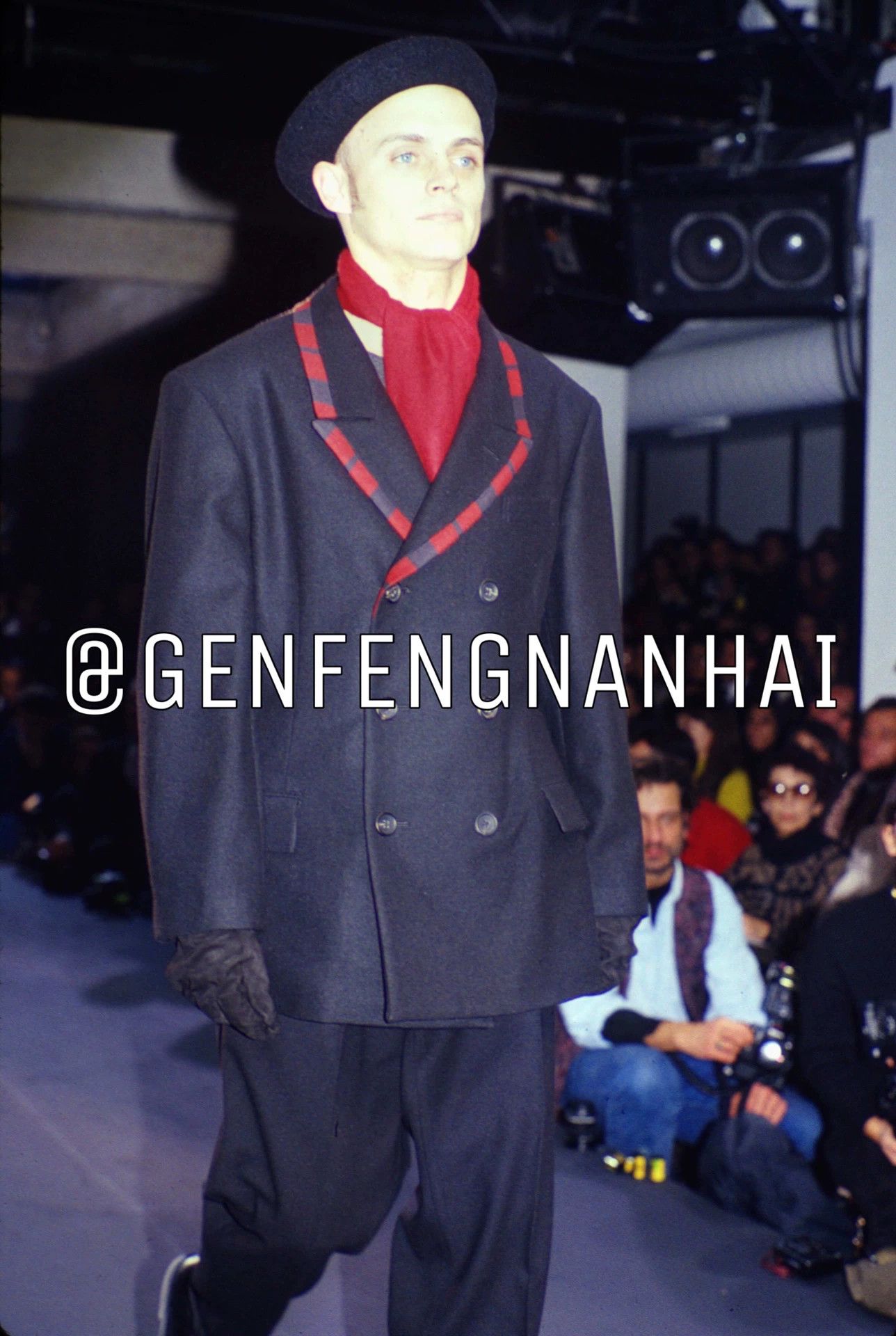 Yohji Yamamoto yohji yamamoto double-breasted blazer with plaid collar Size US M / EU 48-50 / 2 - 6 Thumbnail