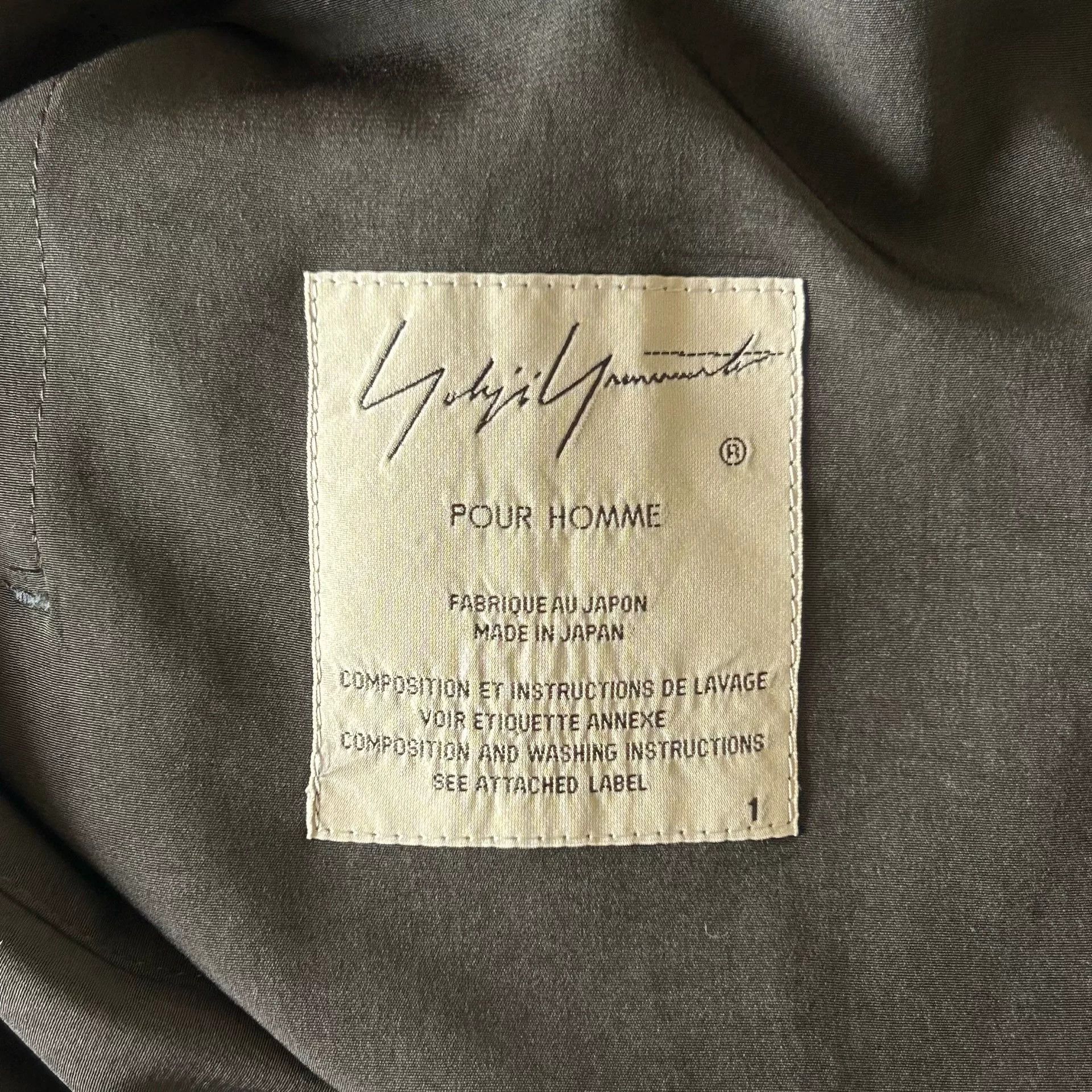 Yohji Yamamoto Yohji Yamamoto Black Military Style Coat Size US S / EU 44-46 / 1 - 5 Thumbnail