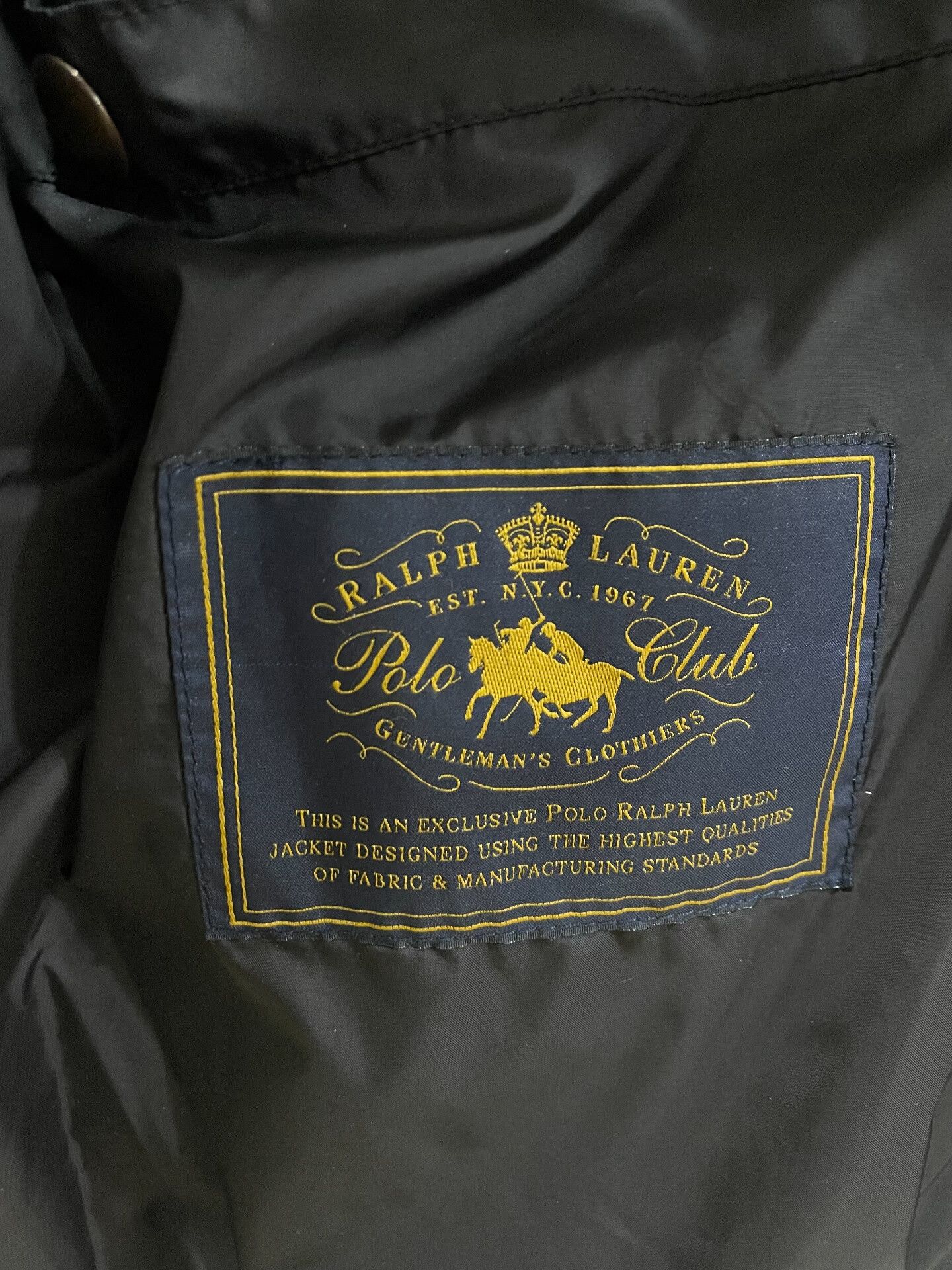 Polo Ralph Lauren Quilted Cotton Jacket with Suede Detail Size US L / EU 52-54 / 3 - 7 Thumbnail