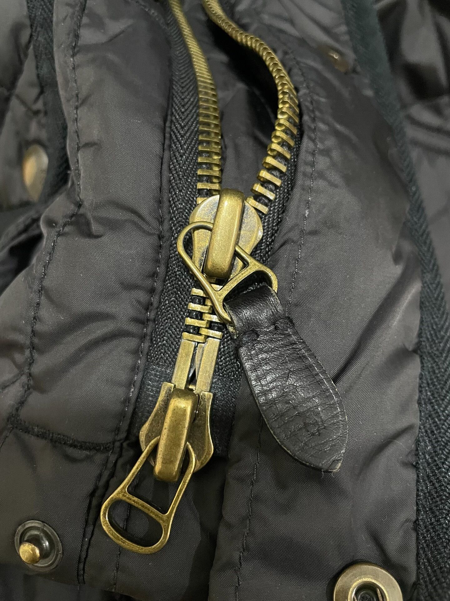 Polo Ralph Lauren Quilted Cotton Jacket with Suede Detail Size US L / EU 52-54 / 3 - 4 Thumbnail