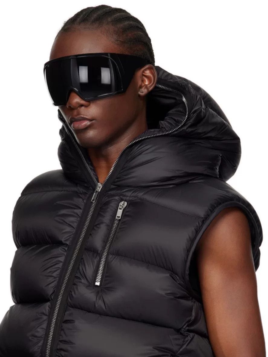 Rick Owens oversized black sunglasses by Rick Owens Size ONE SIZE - 2 Thumbnail