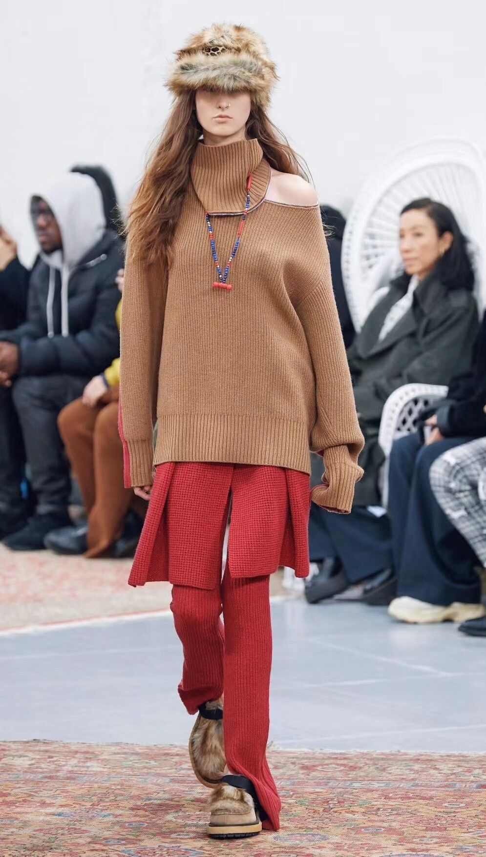 Sacai Sacai Wool Pants with Skirt Details Size 23" - 3 Thumbnail