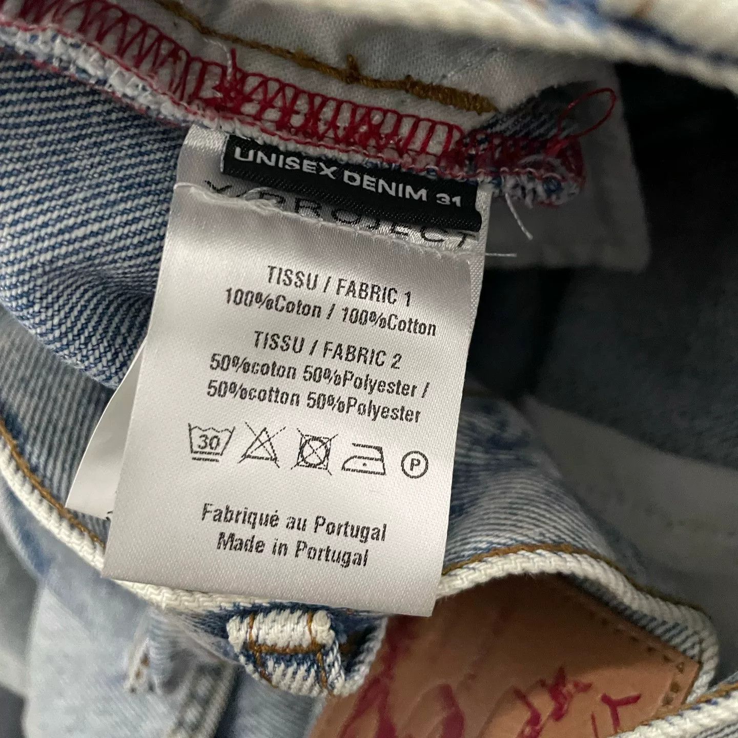 Y/Project Y Project Cowboy Cuff Embroidered Jeans Size US 31 - 3 Thumbnail