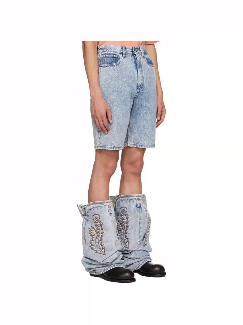 Y/Project Y Project Cowboy Cuff Embroidered Jeans Size US 31 - 6 Thumbnail